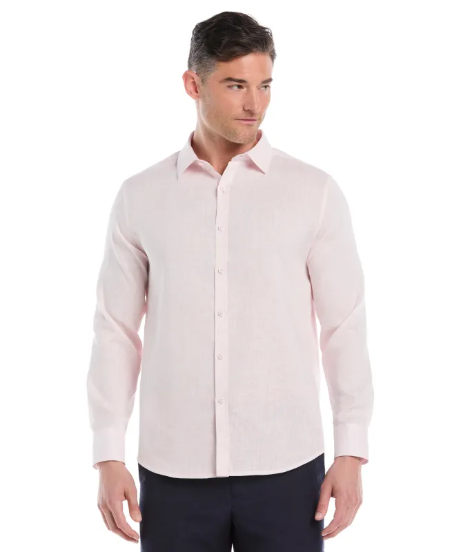Travelselect™ Linen-Blend Long Sleeve Shirt sold by Cubavera