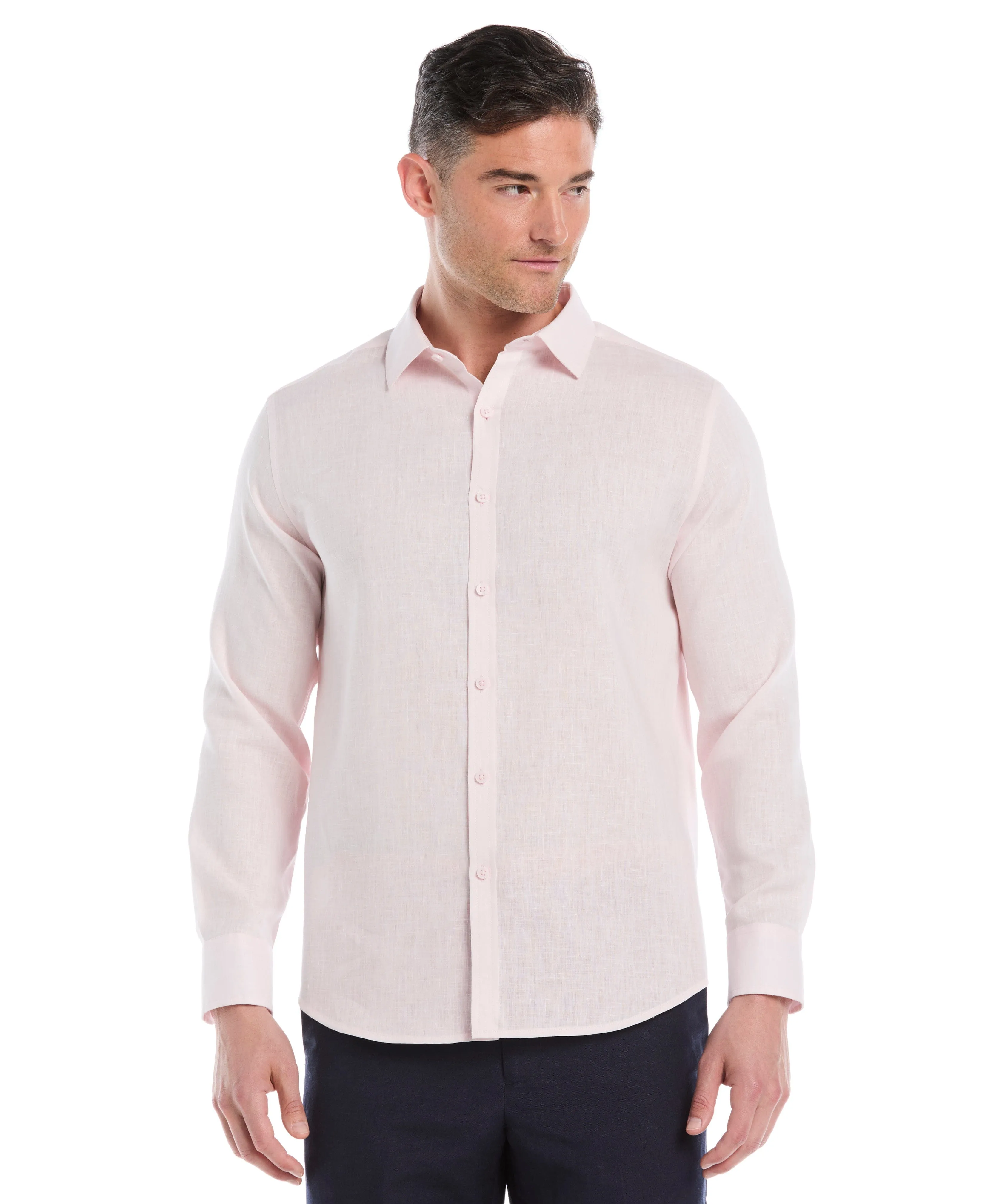 Travelselect™ Linen-Blend Long Sleeve Shirt sold by Cubavera