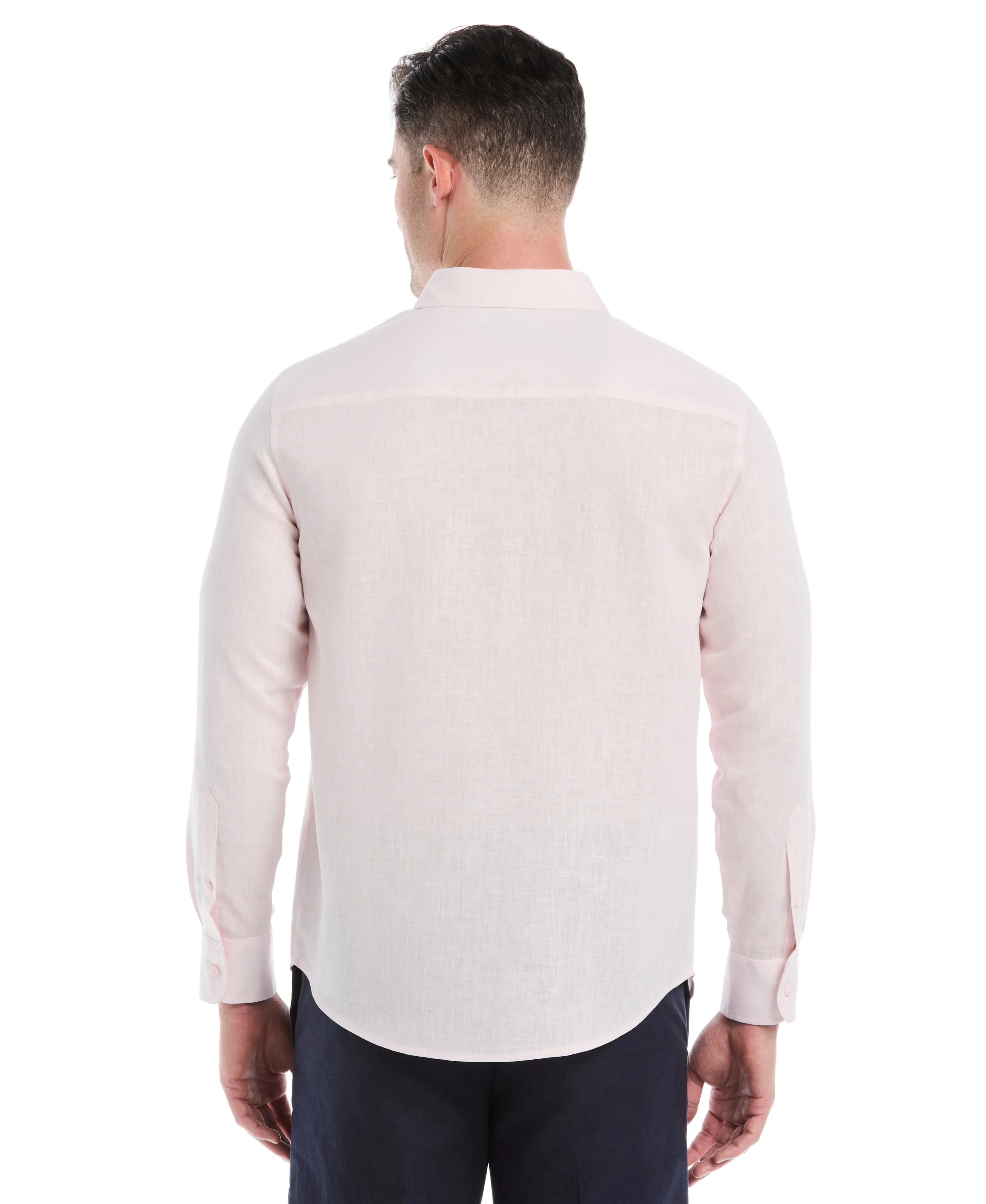 Travelselect™ Linen-Blend Long Sleeve Shirt sold by Cubavera product image thumbnail 2
