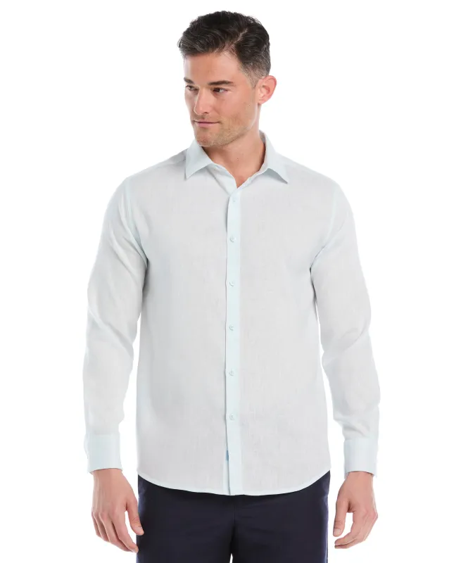 Travelselect™ Linen-Blend Long Sleeve Shirt sold by Cubavera