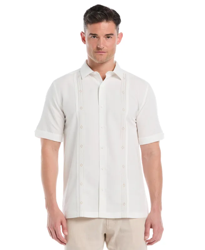 Embroidered Panel Shirt sold by Cubavera