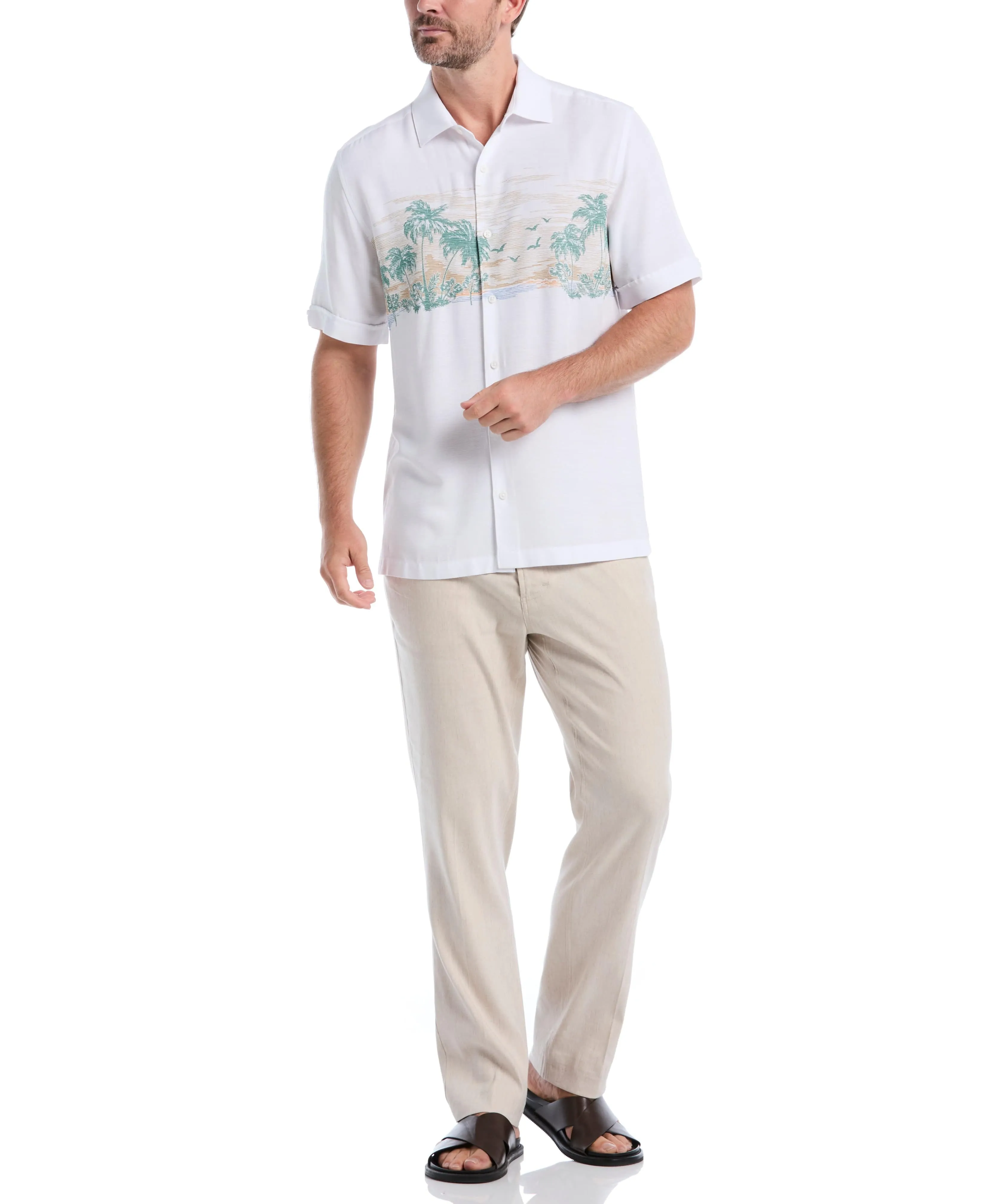 Scenic Print Shirt sold by Cubavera product image thumbnail 4