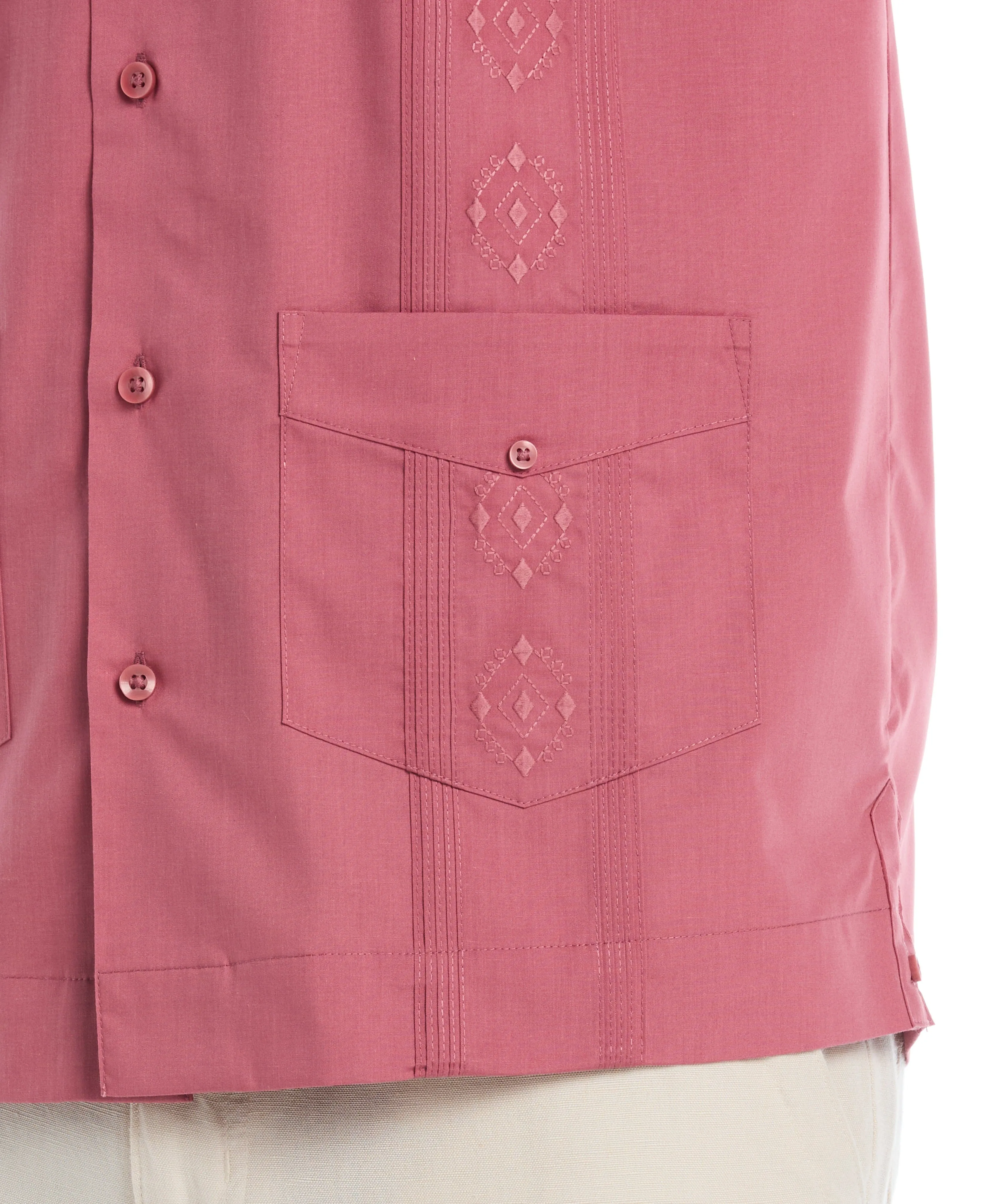 Big & Tall Authentic Embroidered Guayabera Shirt sold by Cubavera product image thumbnail 3