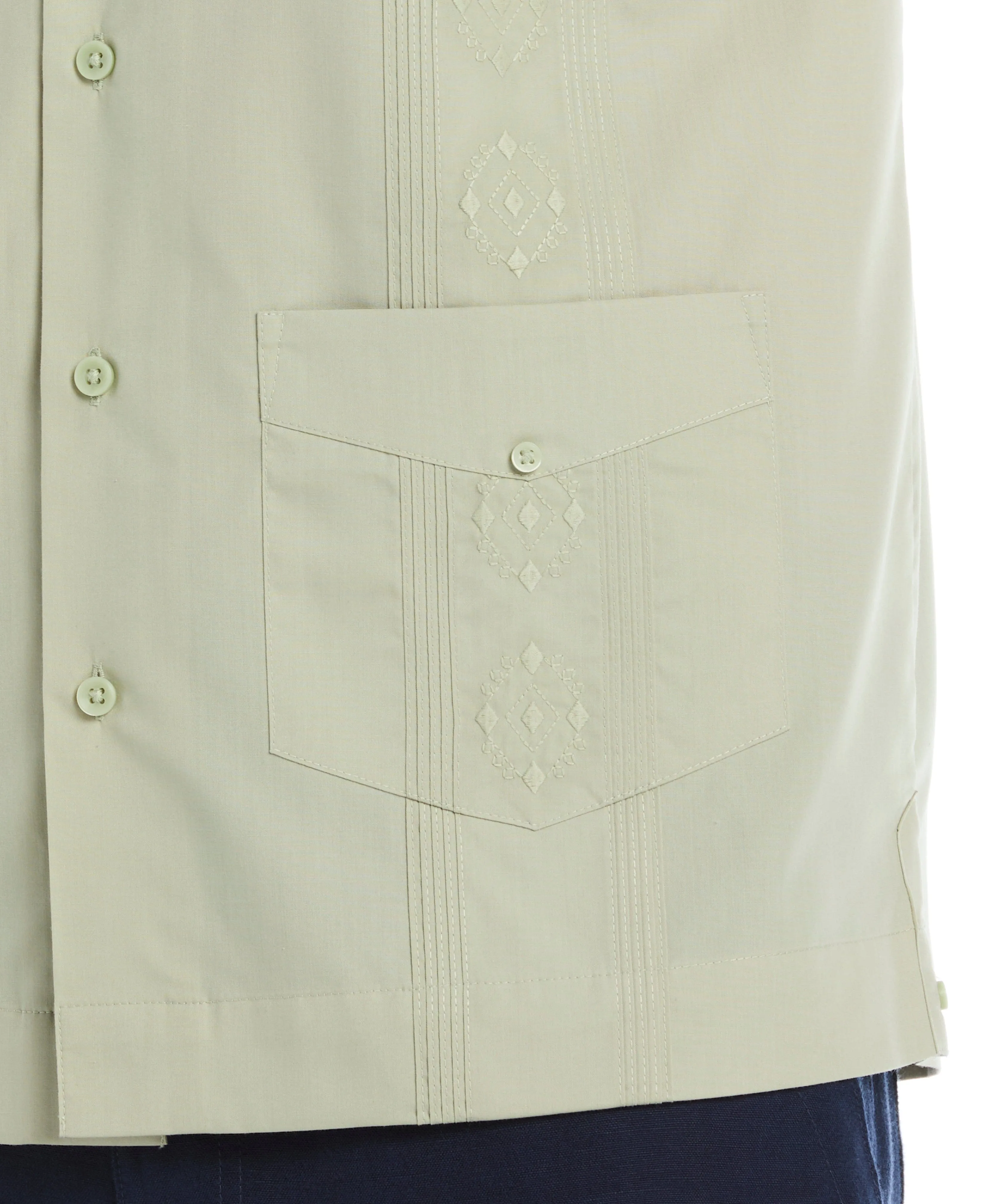 Big & Tall Authentic Embroidered Guayabera Shirt sold by Cubavera product image thumbnail 3