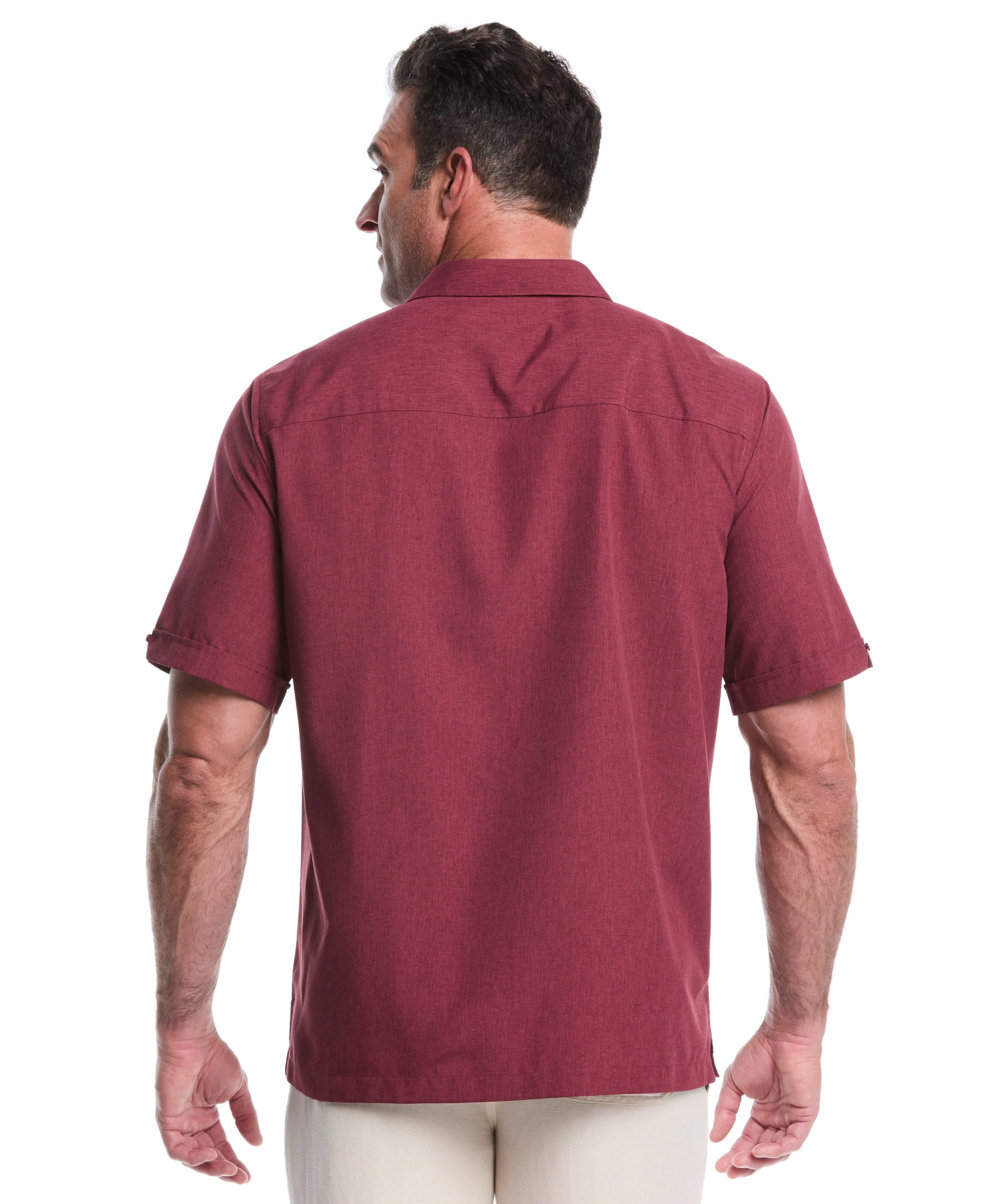 Big & Tall Geo Embroidered Panel Shirt sold by Cubavera product image thumbnail 3
