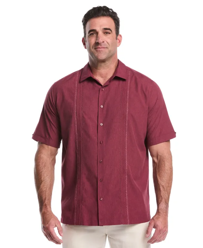 Big & Tall Geo Embroidered Panel Shirt sold by Cubavera