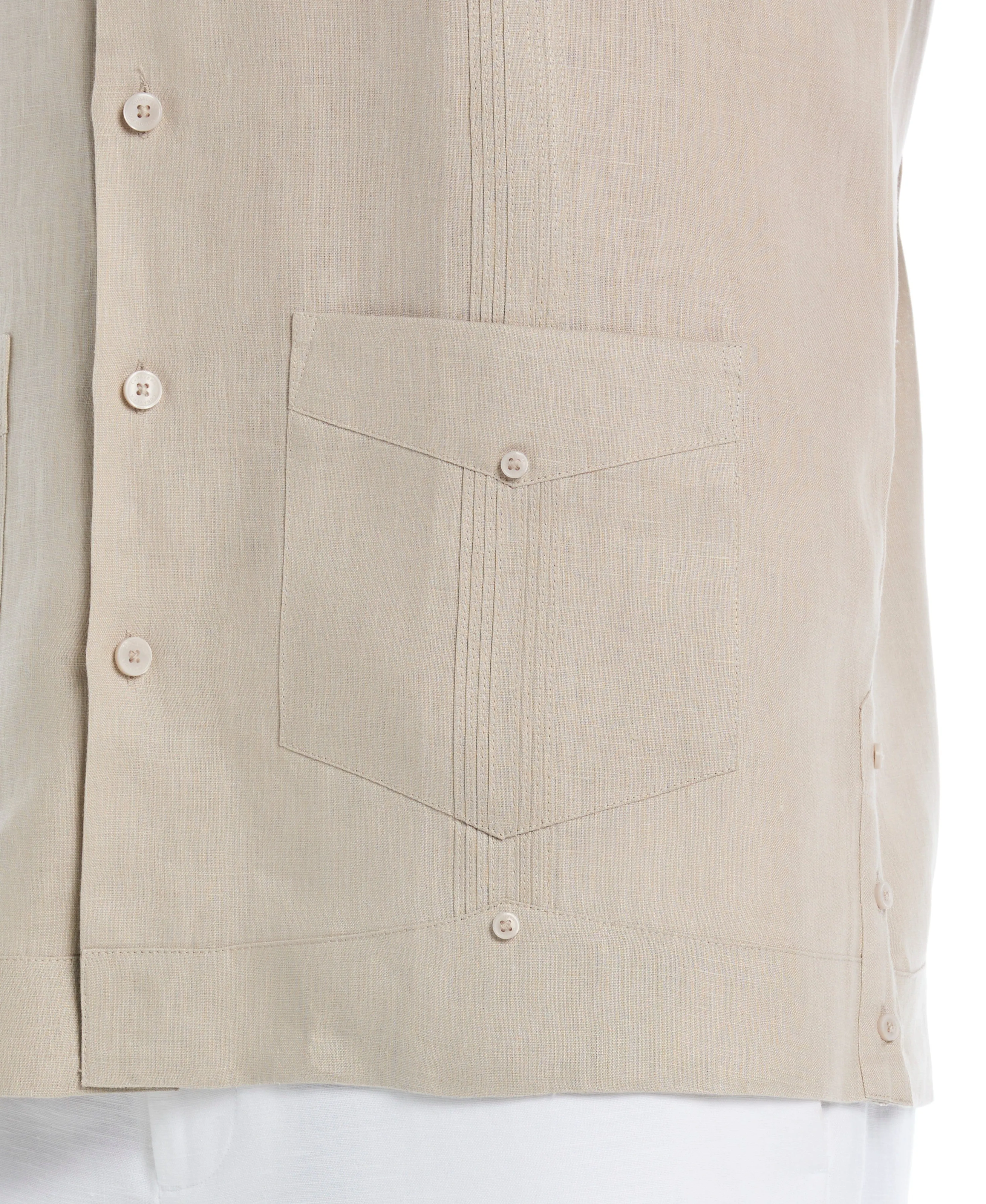 Big & Tall 100% Linen Classic Guayabera Shirt - Short Sleeve sold by Cubavera product image thumbnail 4