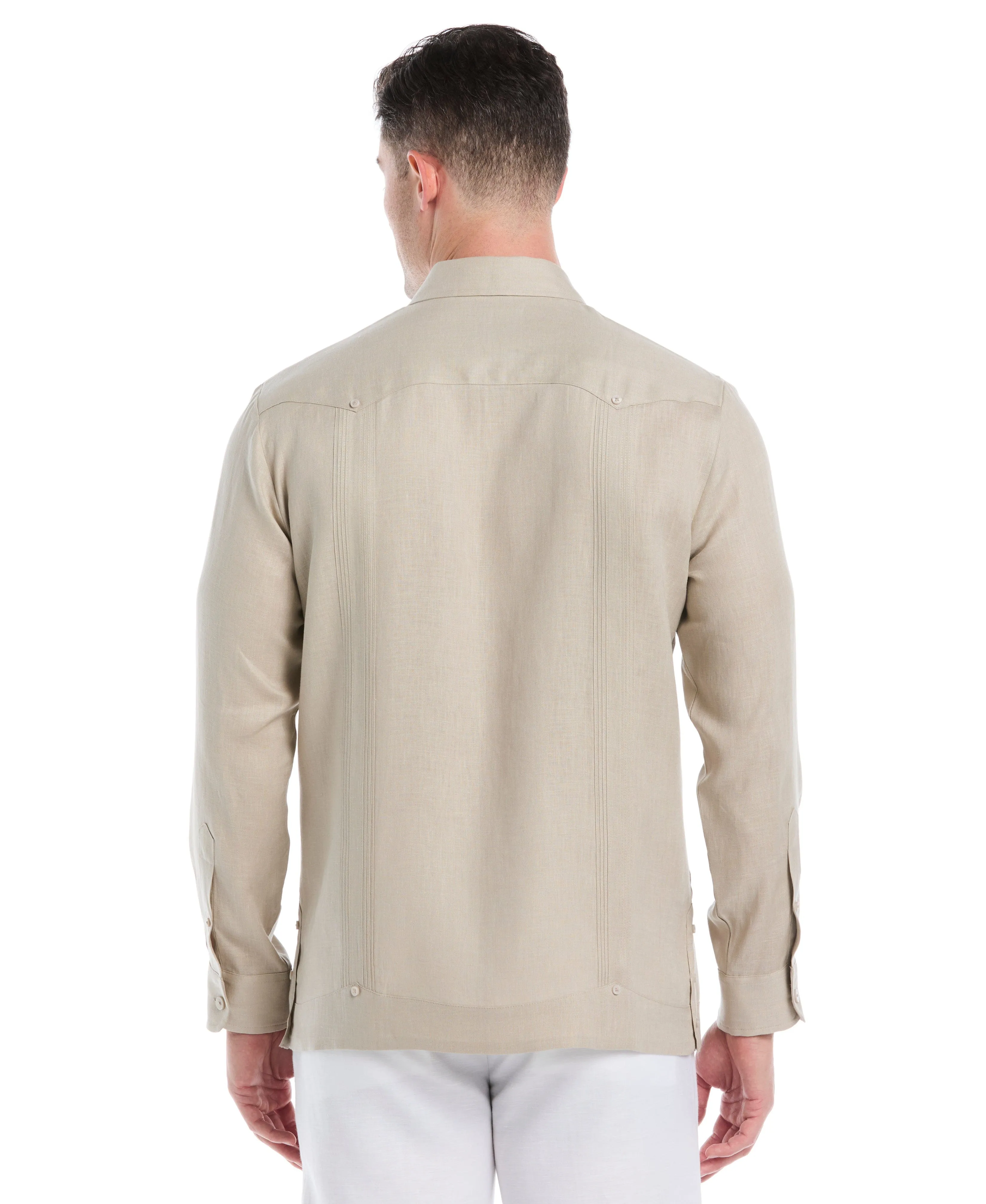 100% Linen Classic Guayabera Shirt - Long Sleeve sold by Cubavera product image thumbnail 2