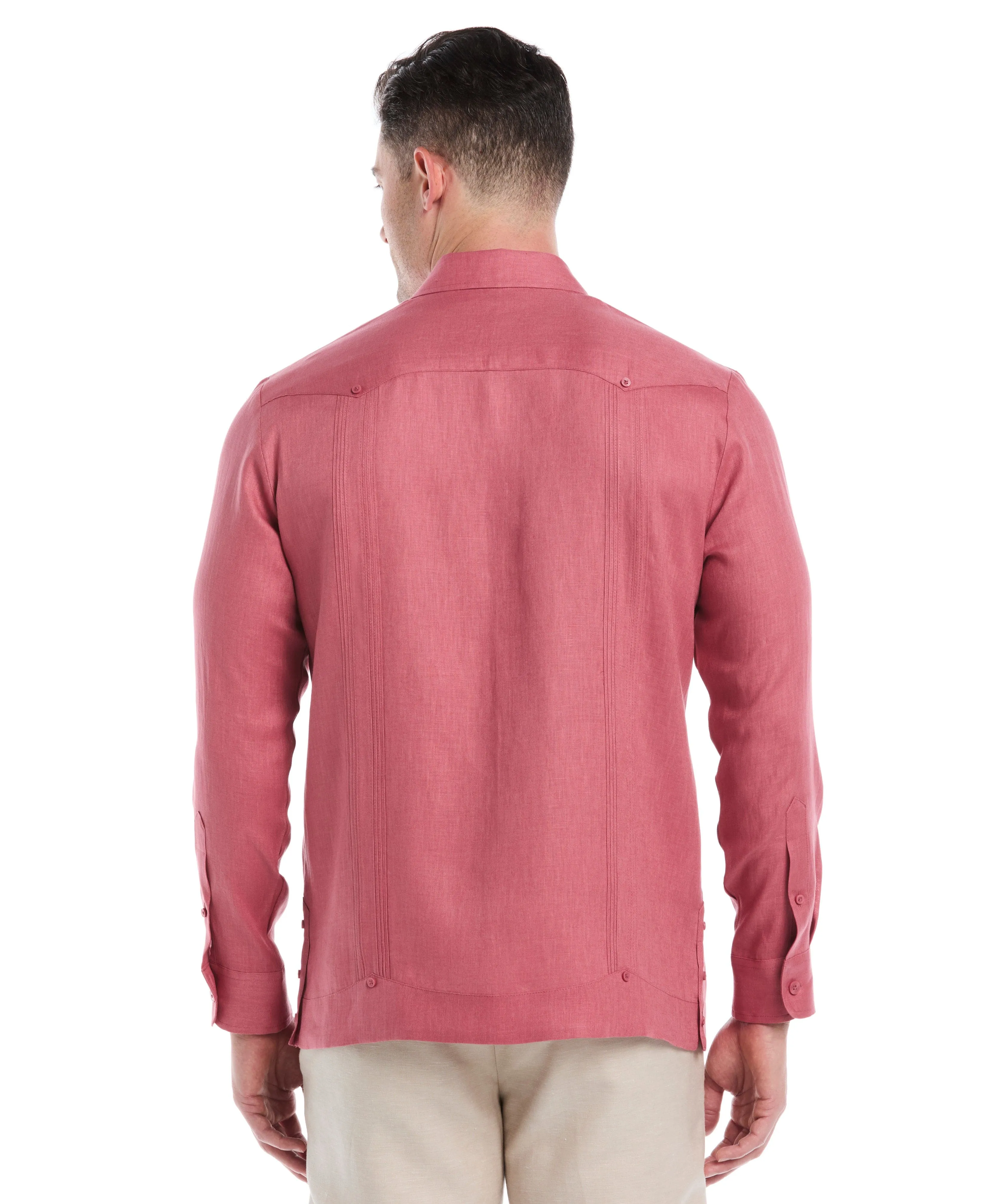 100% Linen Classic Guayabera Shirt - Long Sleeve sold by Cubavera product image thumbnail 3