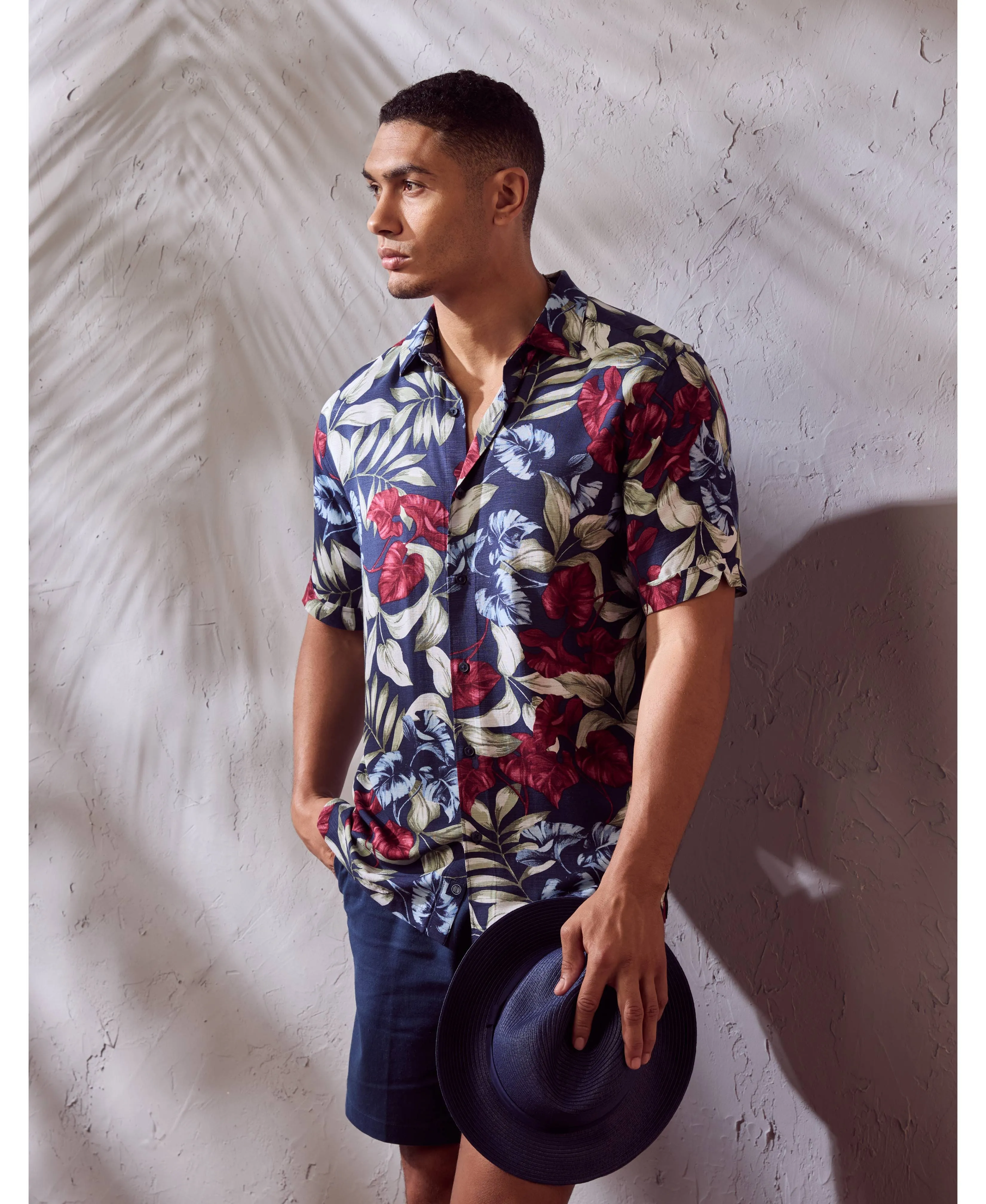 Viscose Texture Floral Print Shirt sold by Cubavera product image thumbnail 2