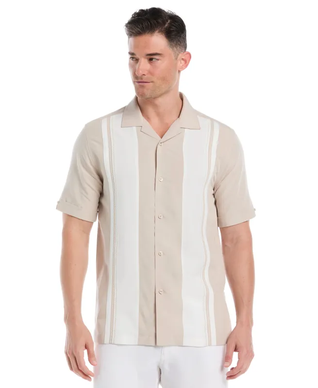 Big & Tall Retro Panel Embroidered Shirt sold by Cubavera