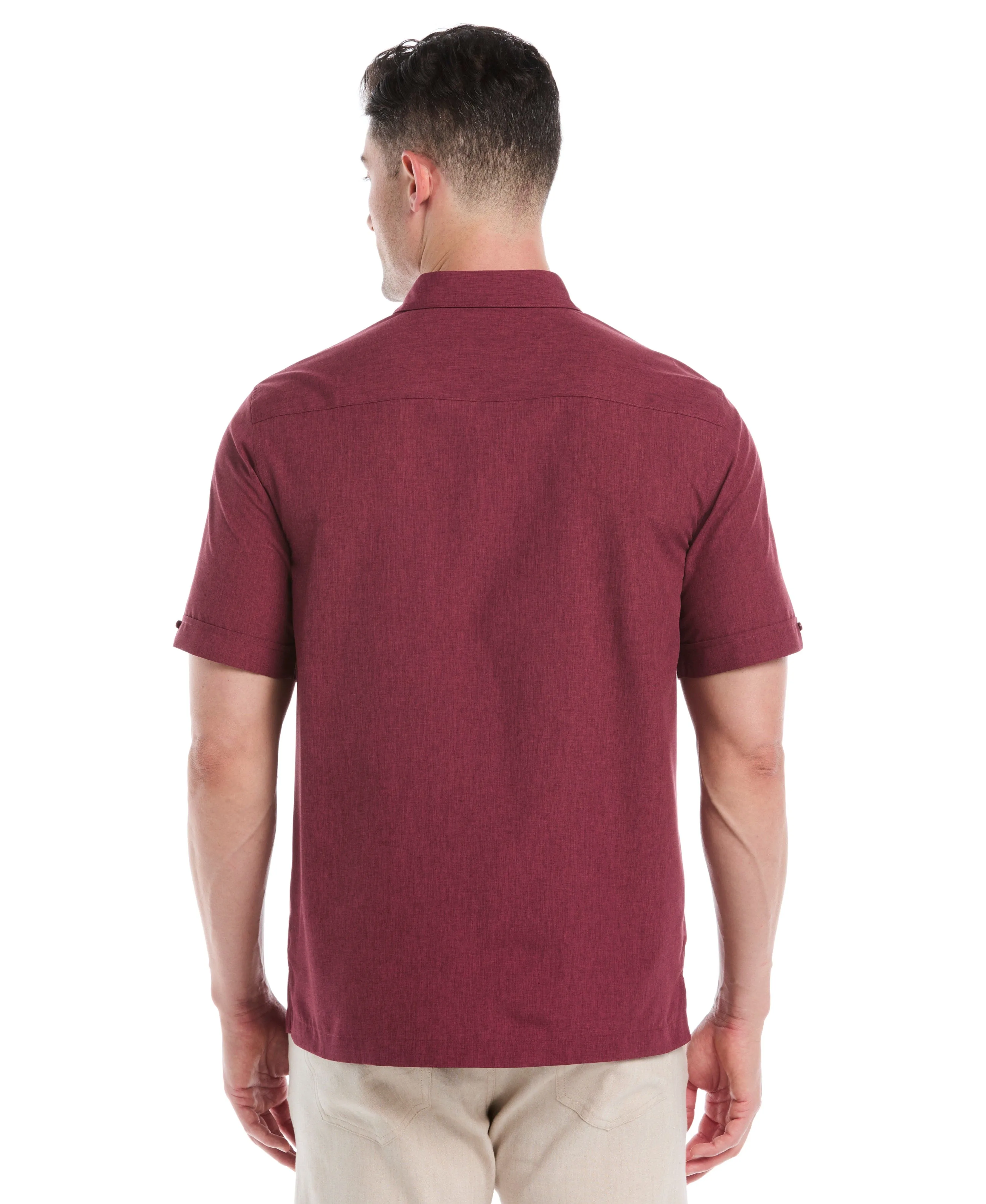 Geo Embroidered Panel Shirt sold by Cubavera product image thumbnail 2