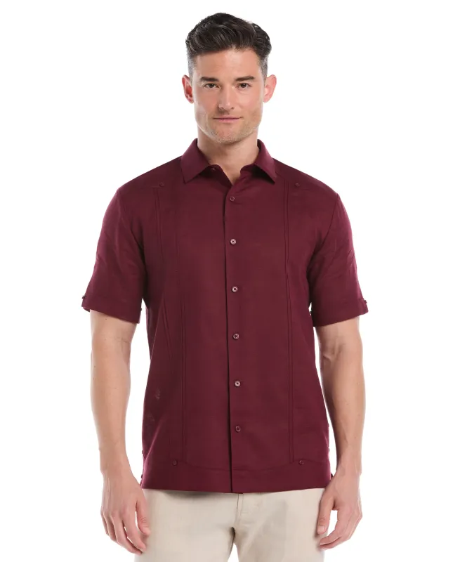 Linen Blend No-Pocket Guayabera Shirt sold by Cubavera