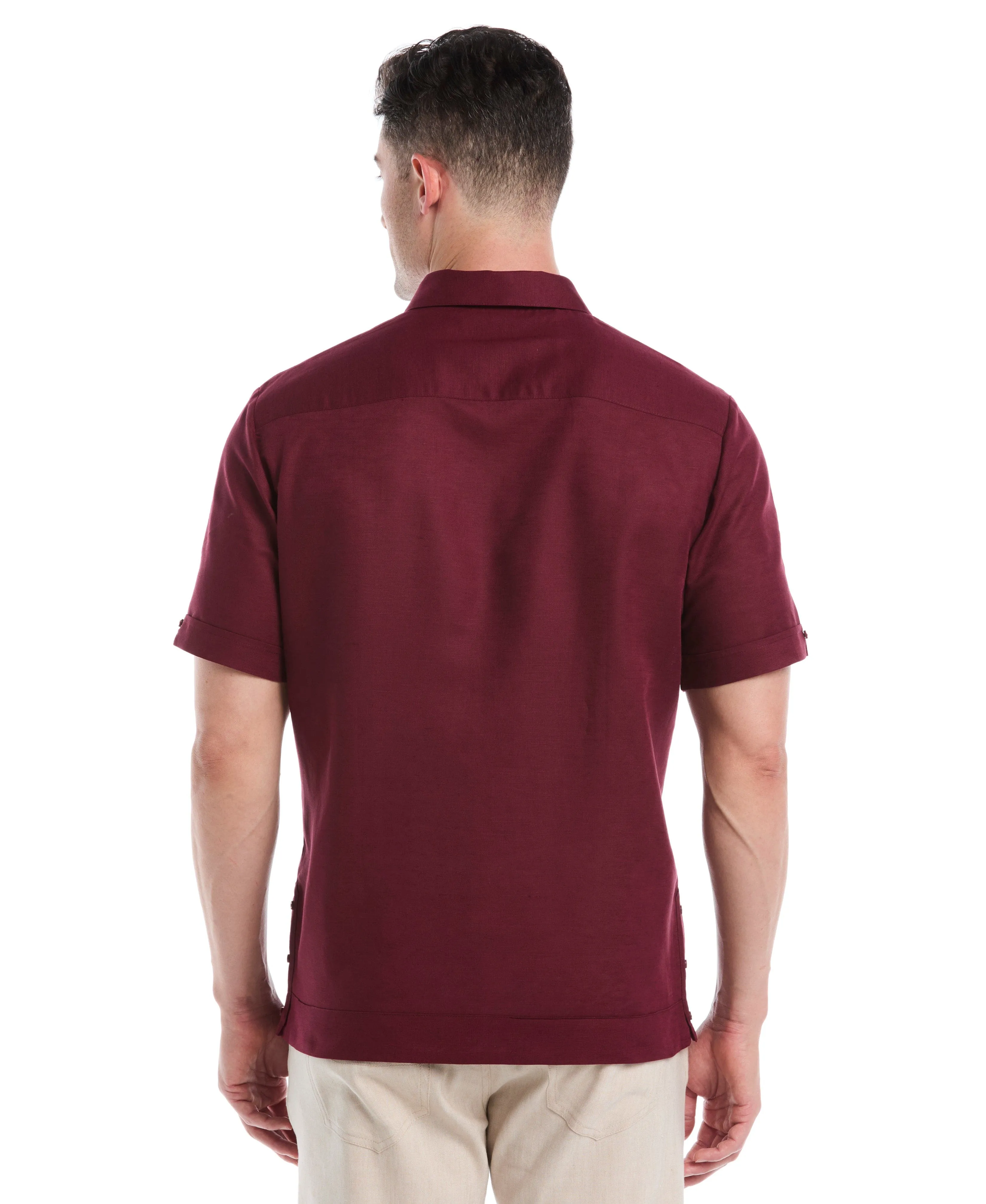 Linen Blend No-Pocket Guayabera Shirt sold by Cubavera product image thumbnail 2