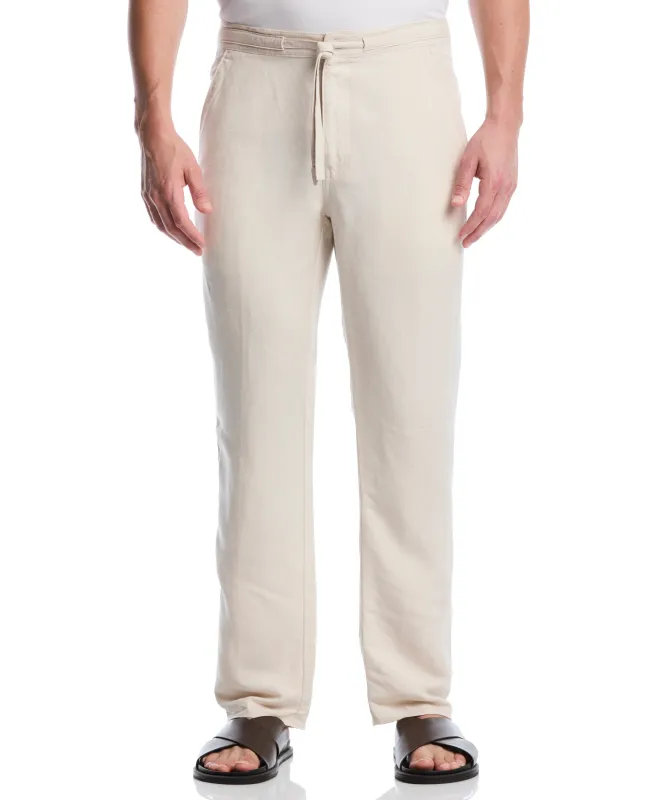 Big & Tall Linen-Blend Core Drawstring Pants sold by Cubavera