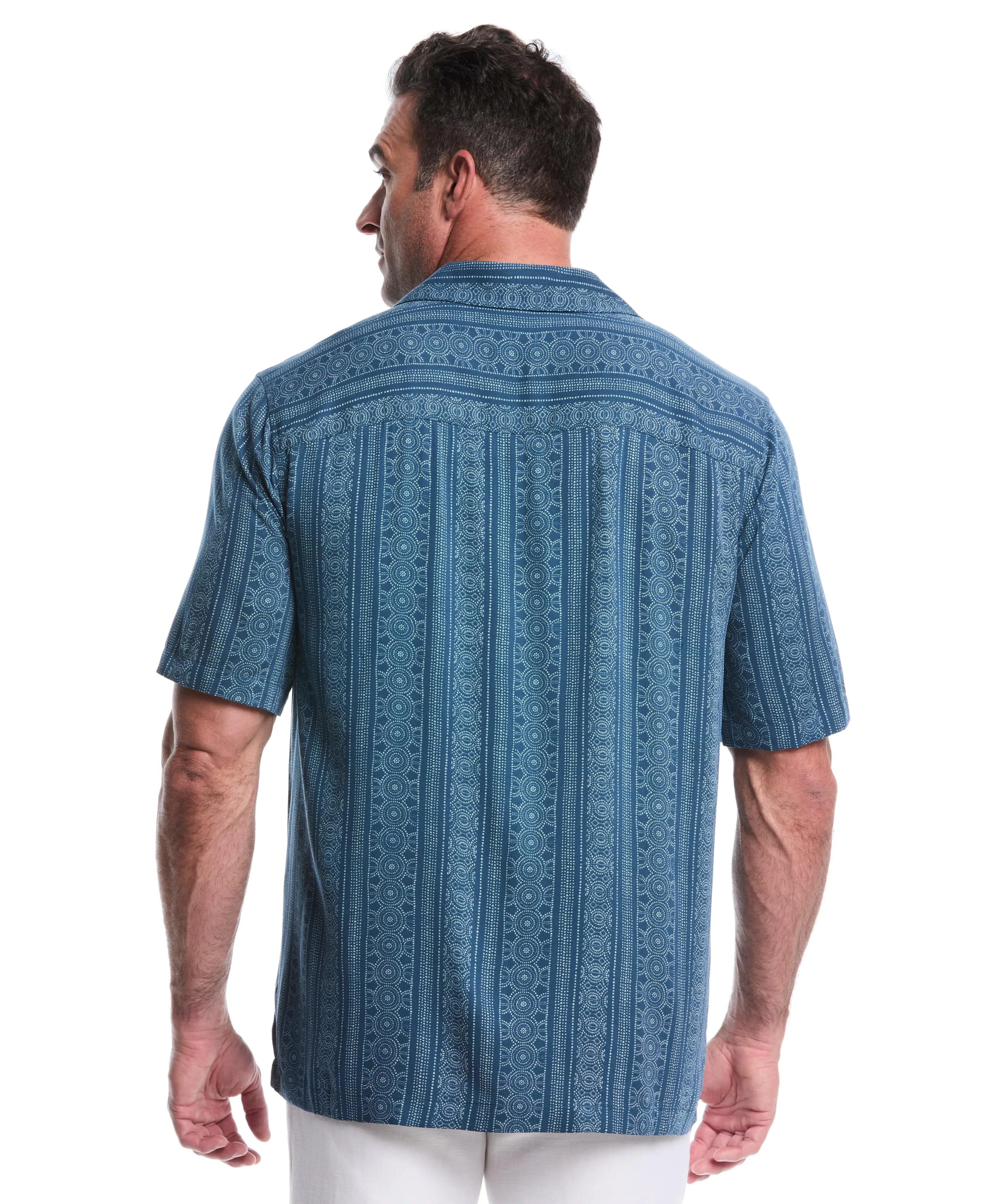 Big & Tall Viscose Twill Print Shirt sold by Cubavera product image thumbnail 3