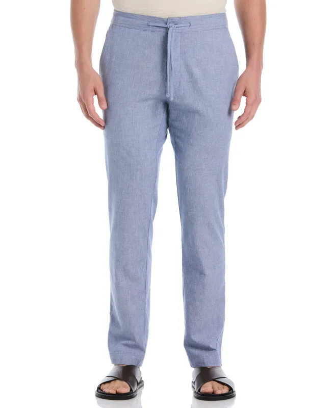 Cotton Linen Flat Front Pant sold by Cubavera