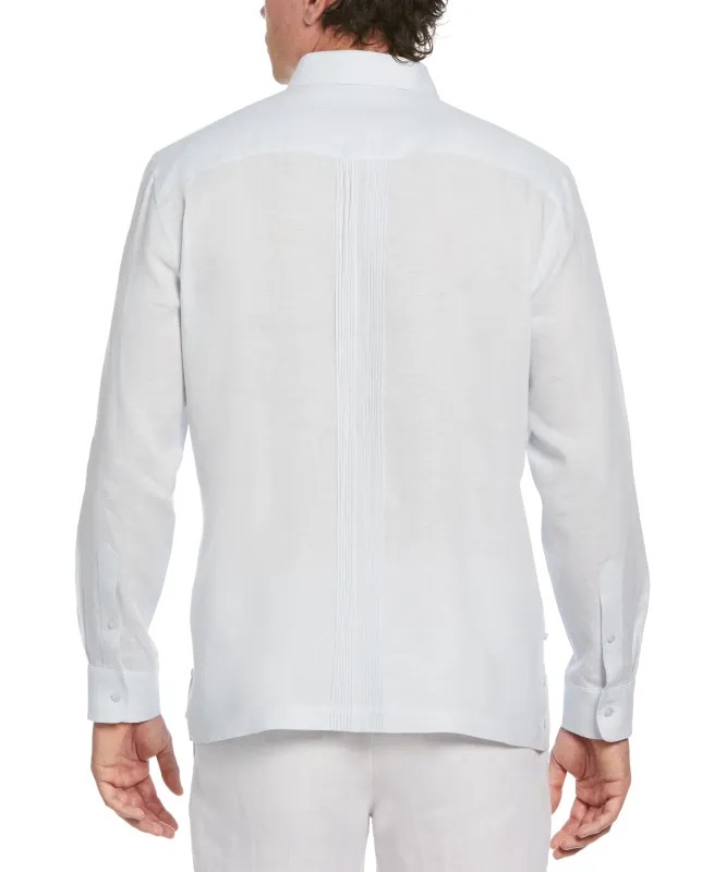 Linen Multi-Tuck Guayabera Shirt sold by Cubavera
