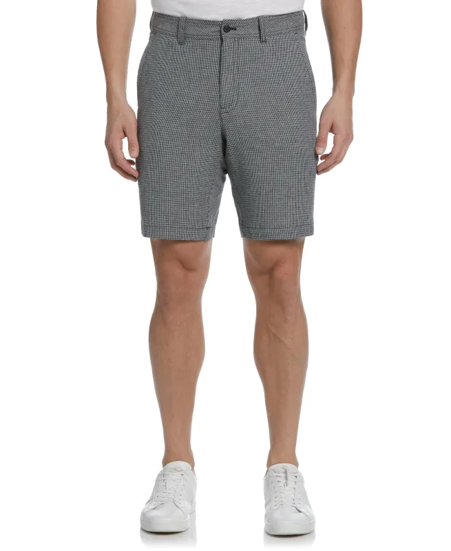 Linen-Blend Woven Pattern Flat Front Shorts sold by Cubavera