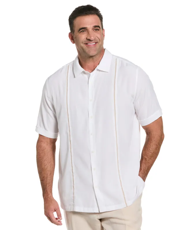 Big & Tall Panel Shirt - Contrast Stitching sold by Cubavera