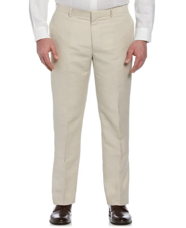 Big & Tall Linen-Blend Flat Front Pants sold by Cubavera