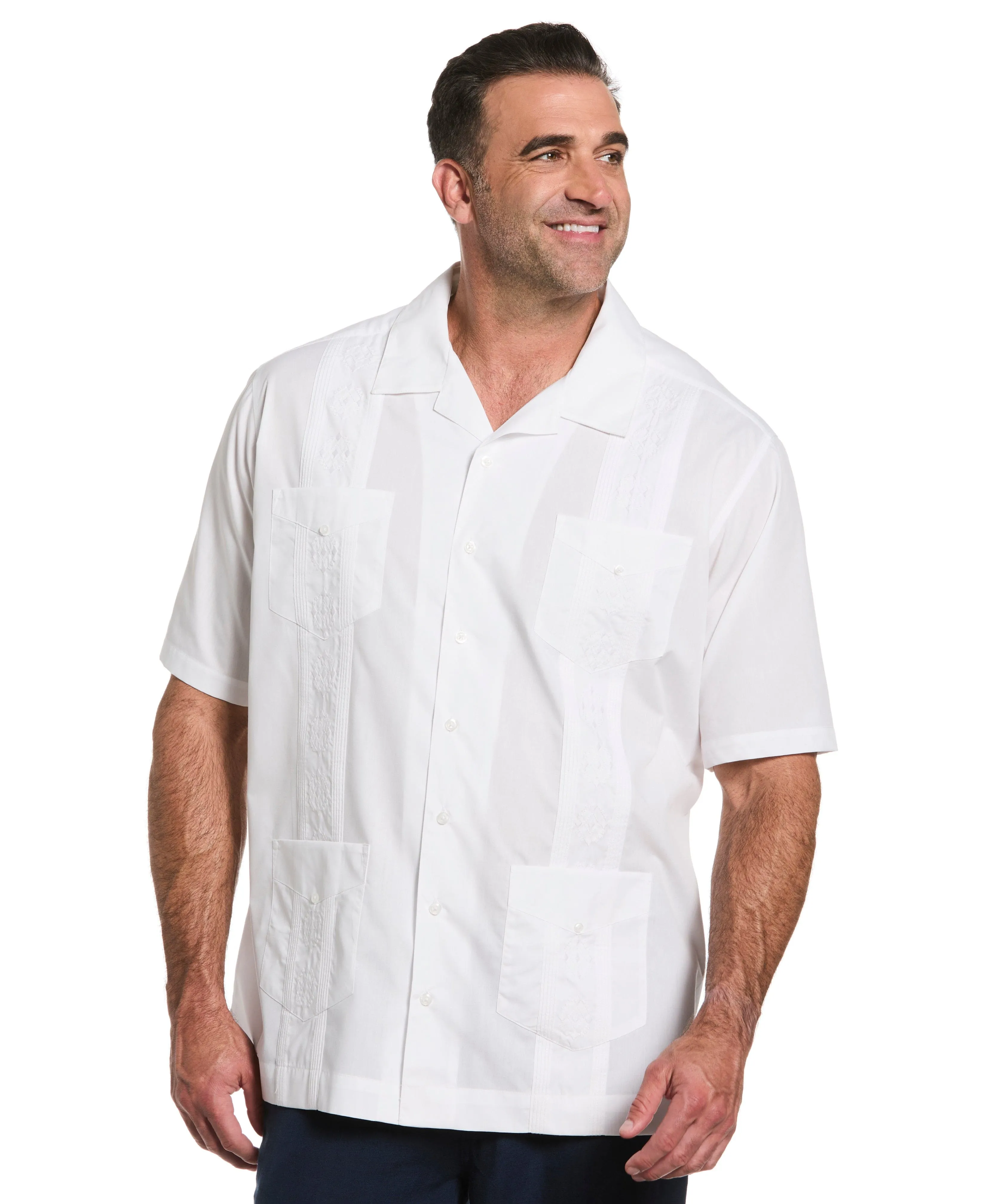 Big & Tall Authentic Embroidered Guayabera Shirt sold by Cubavera