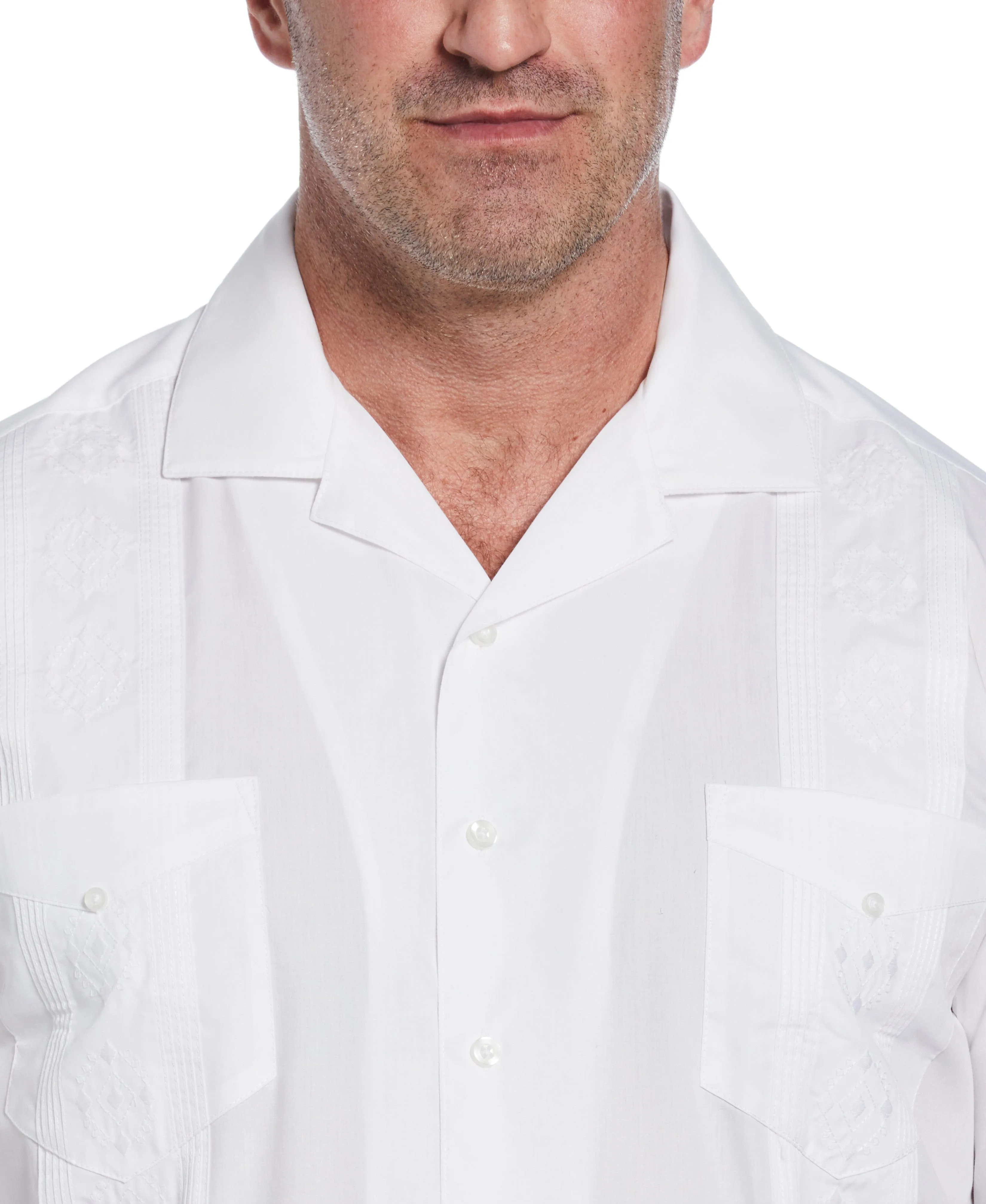 Big & Tall Authentic Embroidered Guayabera Shirt sold by Cubavera product image thumbnail 4