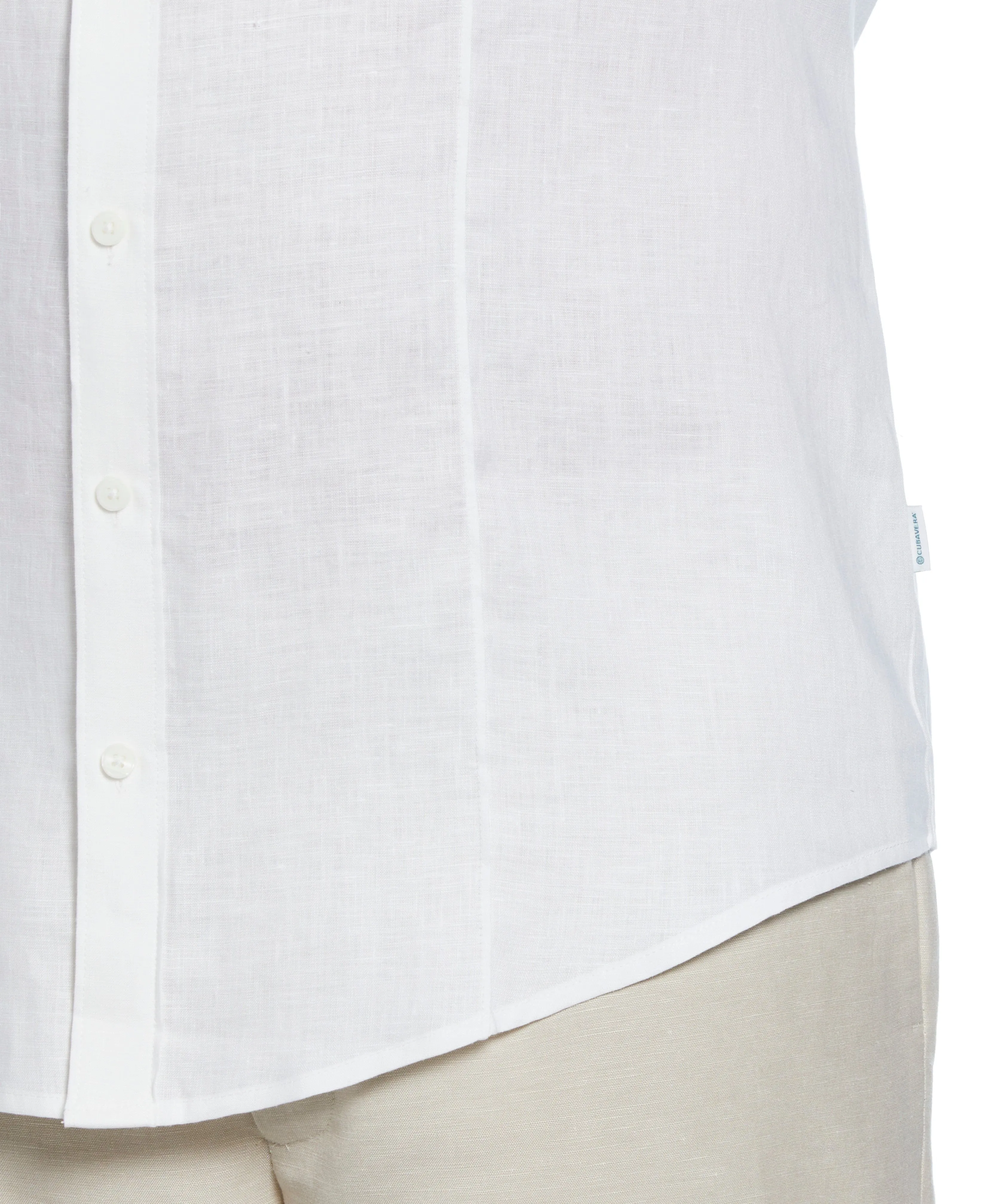 Big & Tall Solid Linen Sport Shirt sold by Cubavera product image thumbnail 3