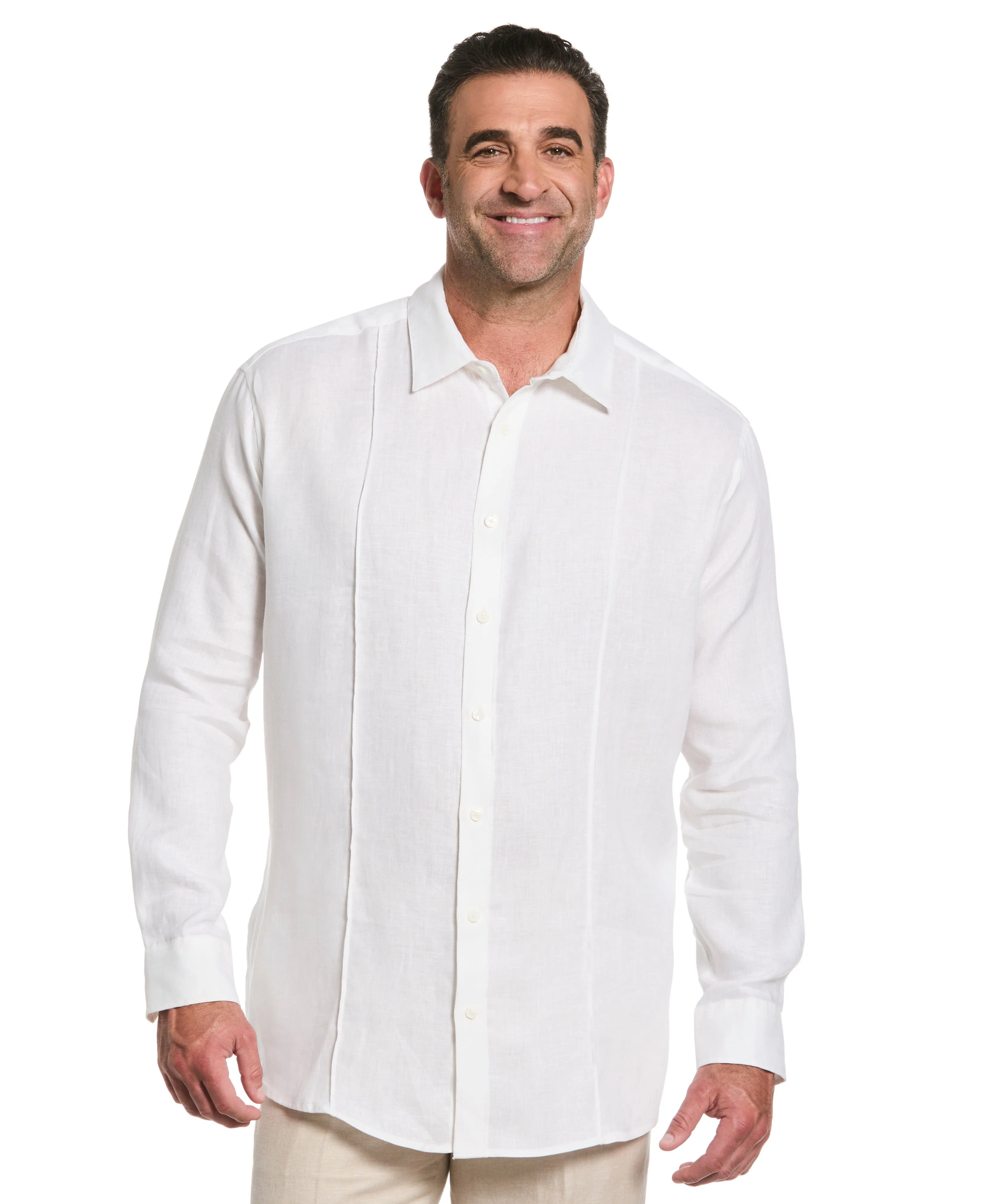 Big & Tall Solid Linen Sport Shirt sold by Cubavera