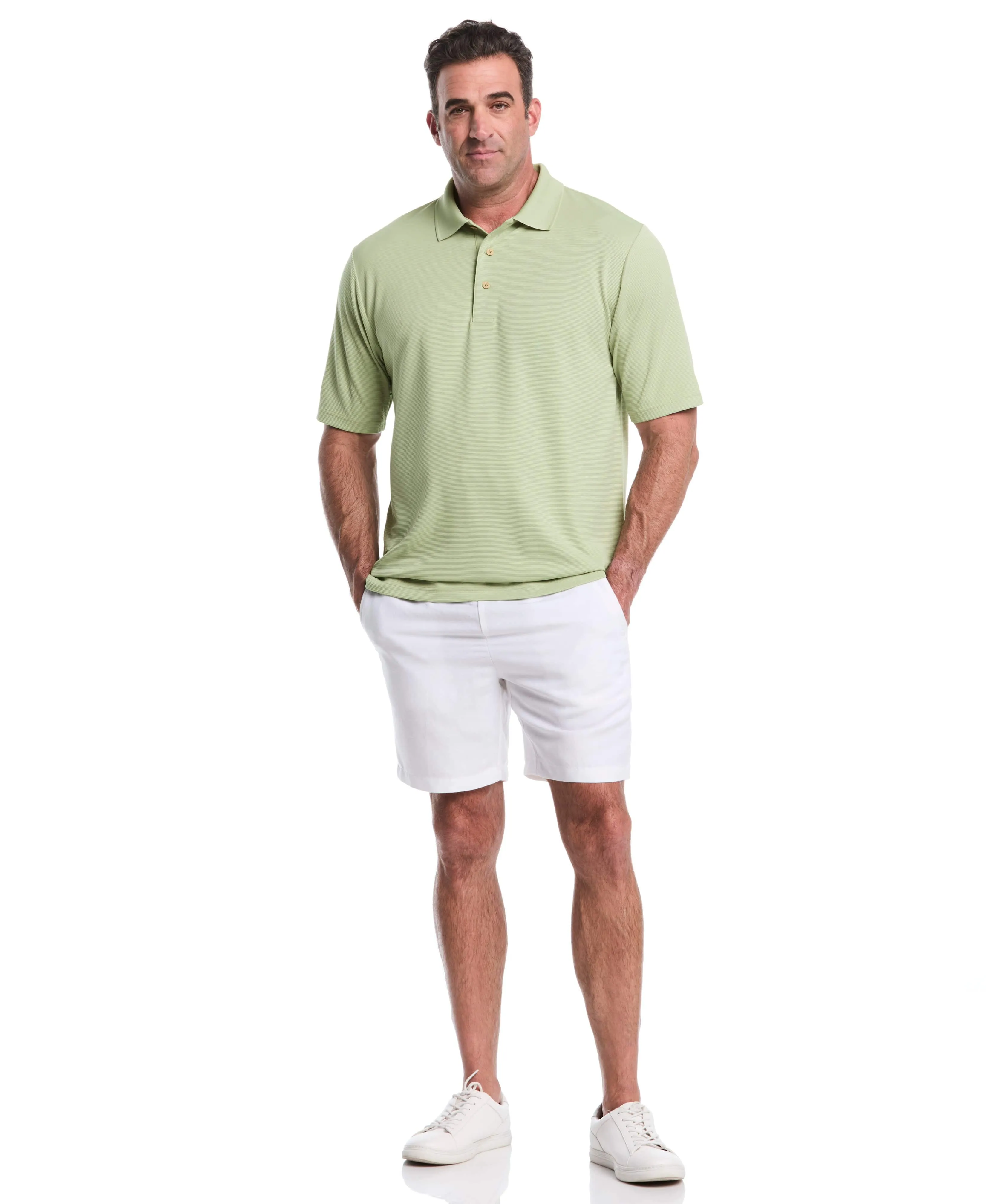Big & Tall Solid Textured Polo sold by Cubavera product image thumbnail 5