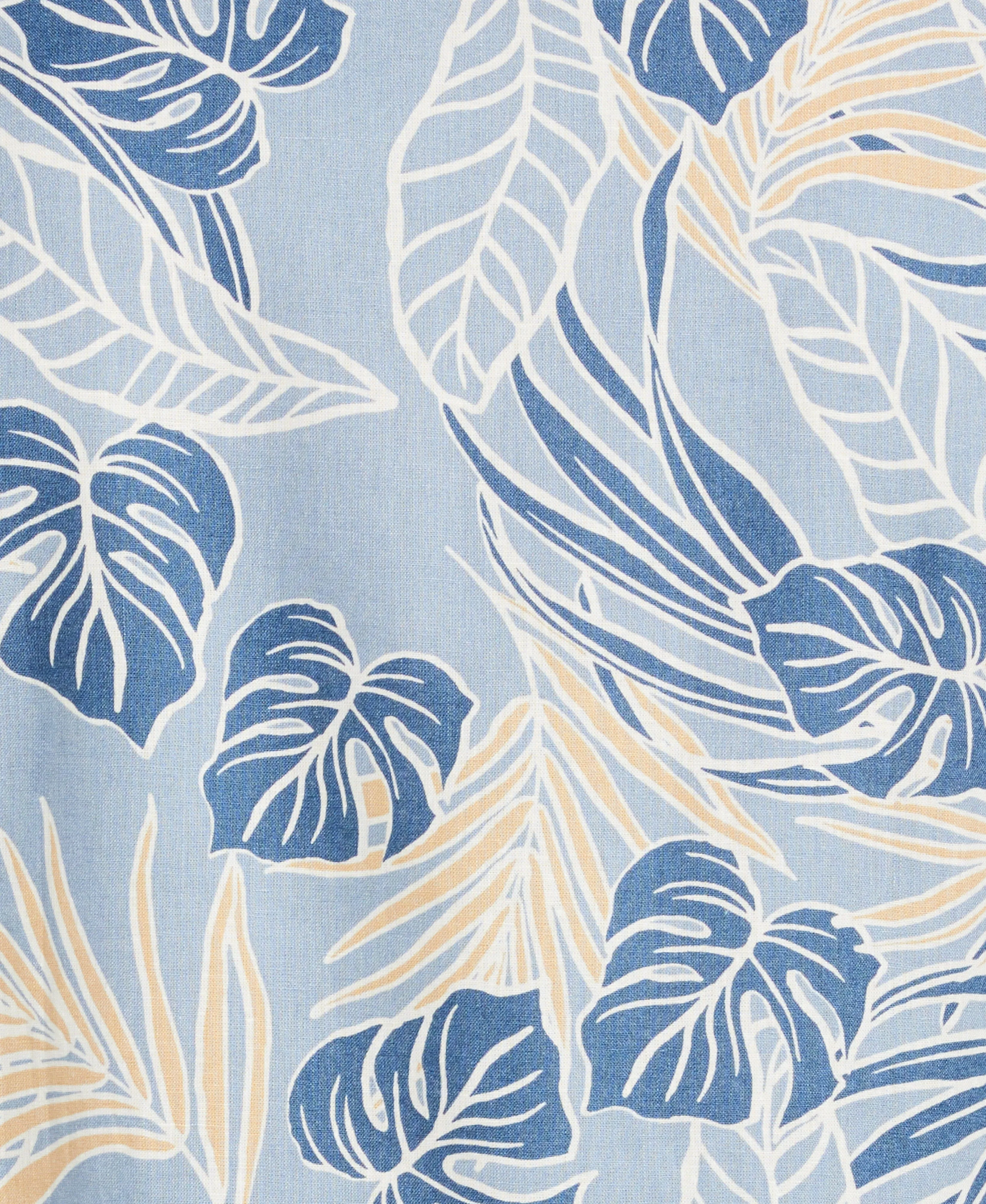 Linen-Blend Leaf Outline Print Shirt sold by Cubavera product image thumbnail 5