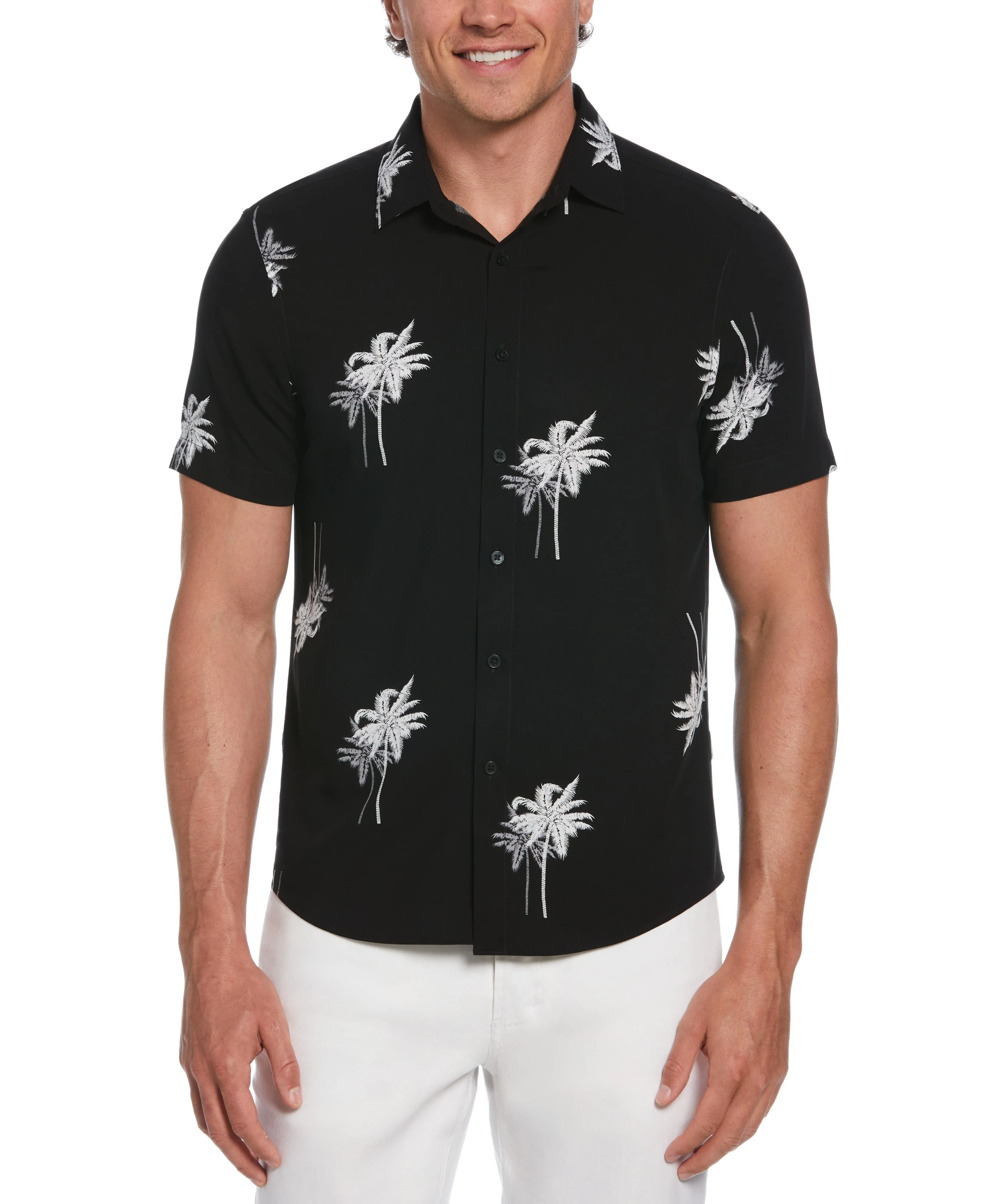 Palms Print Shirt sold by Cubavera