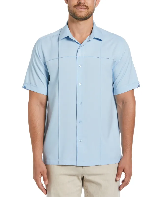 Two-Tone Cross Tuck Chambray Shirt sold by Cubavera