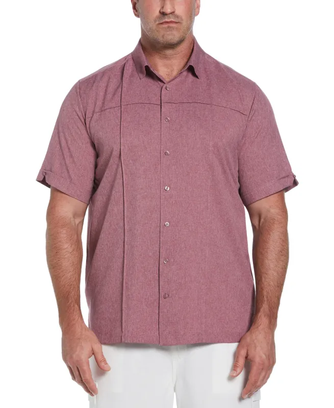 Big & Tall Two-Tone Cross Tuck Chambray Shirt sold by Cubavera