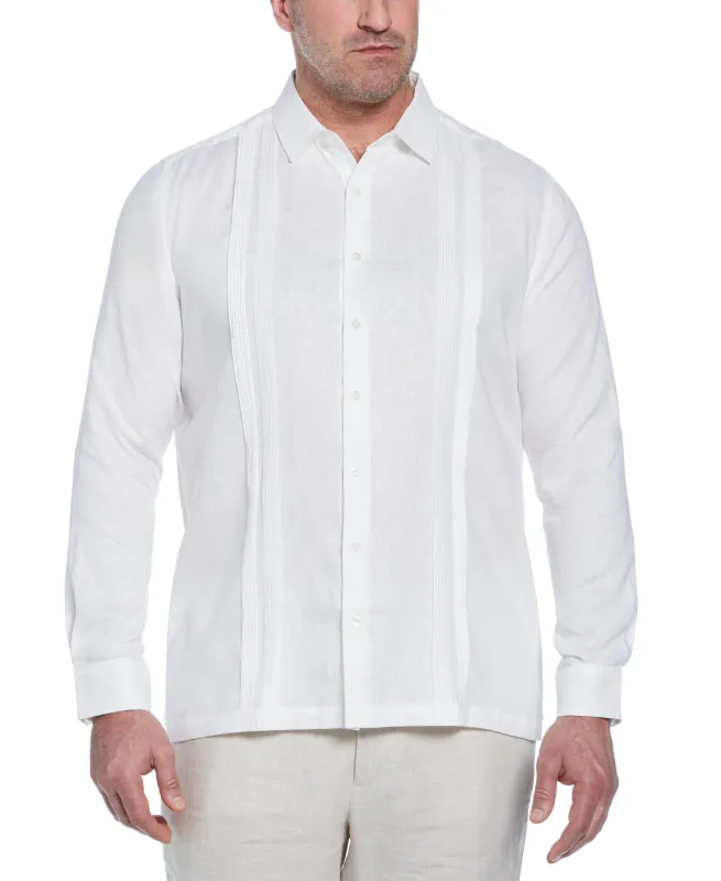 Big & Tall Linen Multi Pintuck Guayabera Shirt sold by Cubavera