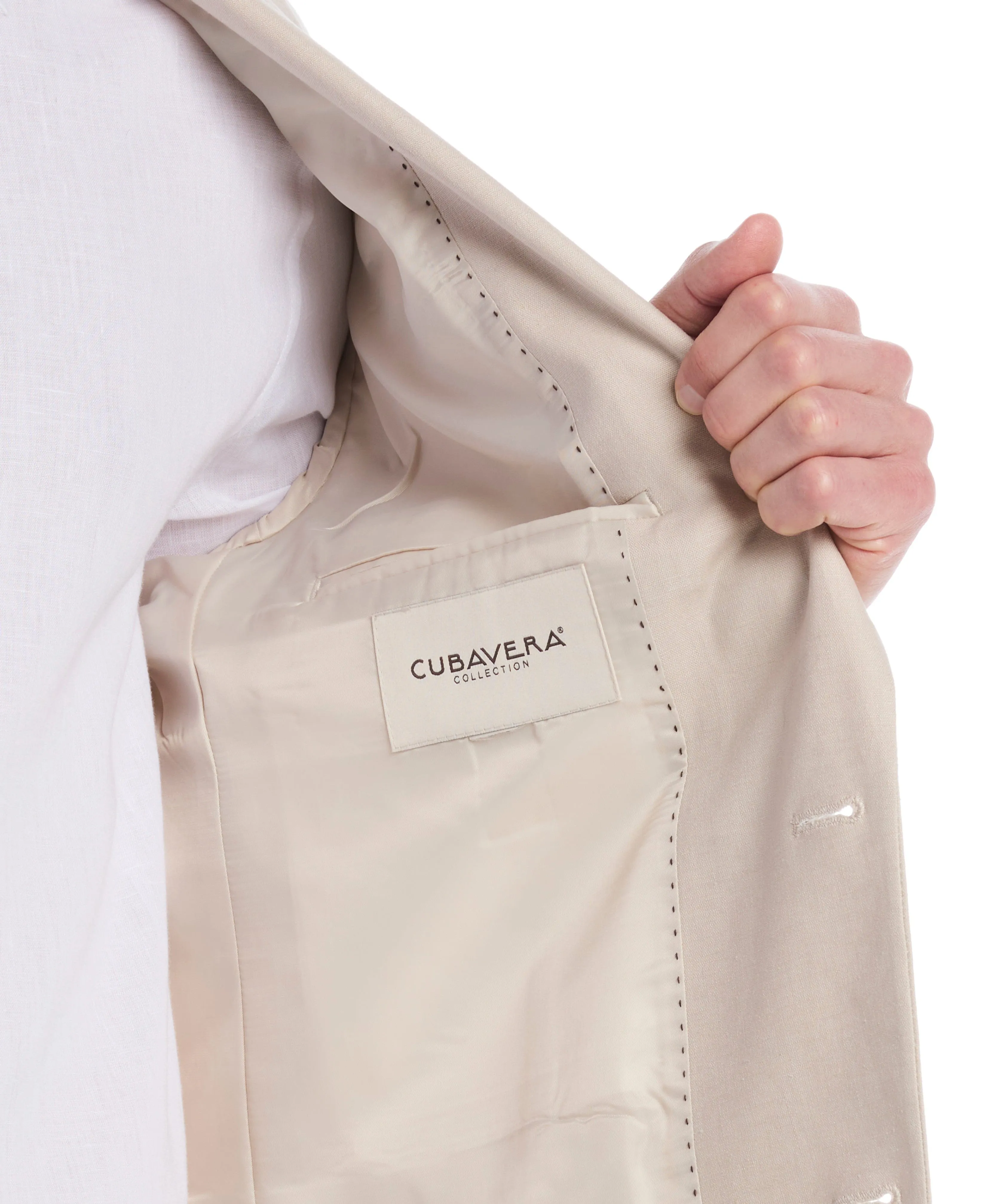 Linen Blend Suit Jacket sold by Cubavera product image thumbnail 4