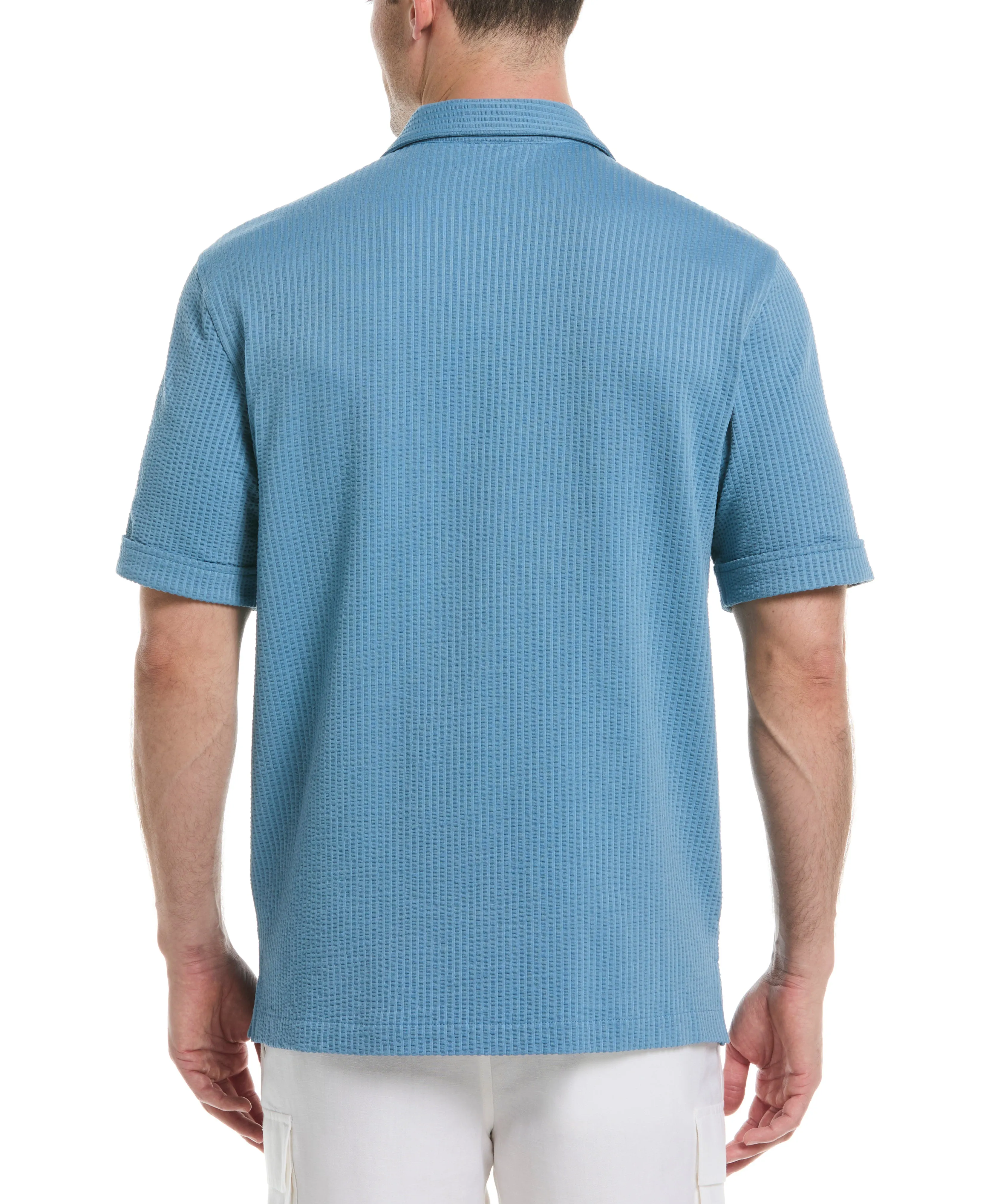 Seersucker Knit Shirt sold by Cubavera product image thumbnail 2