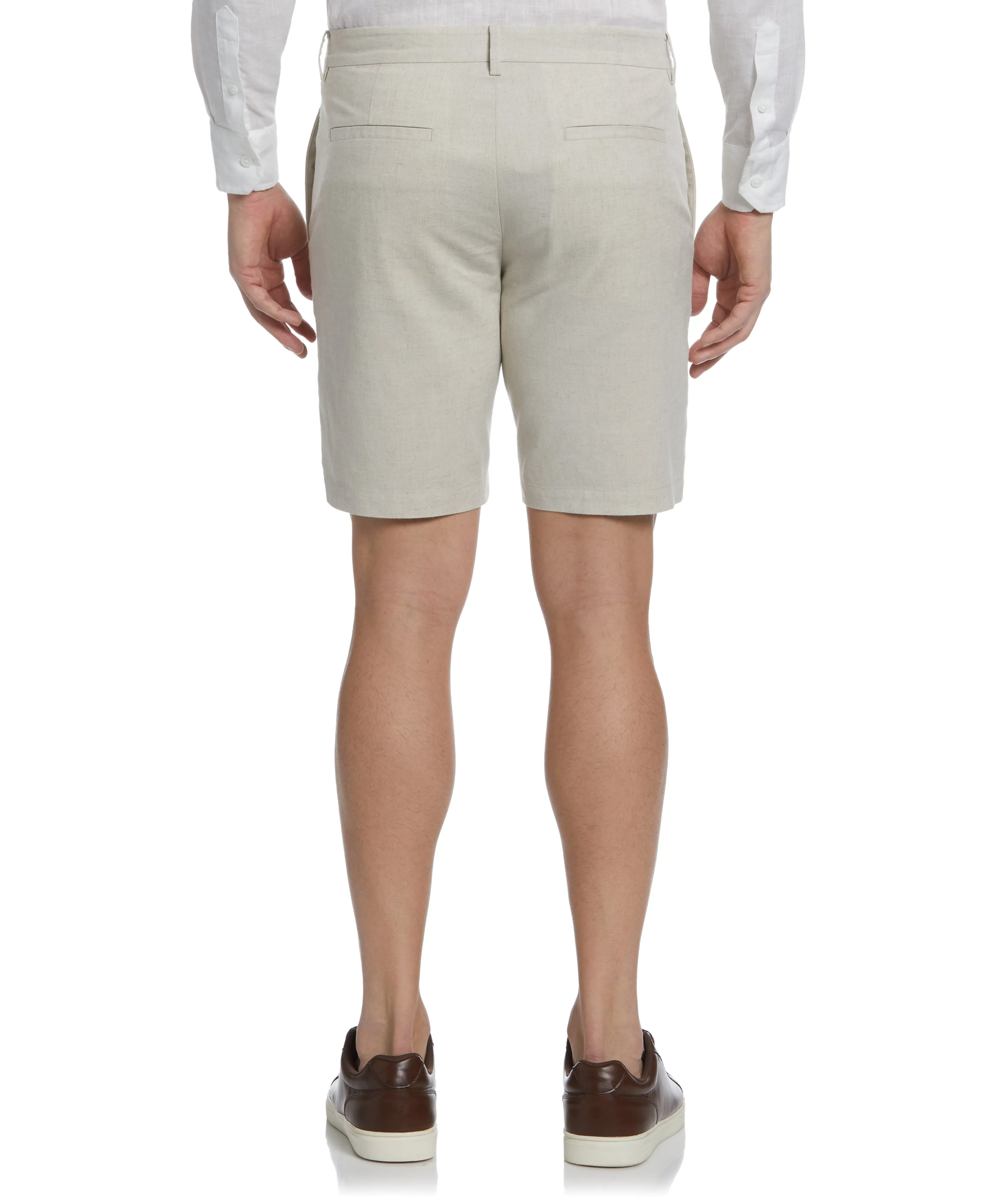 Linen-Blend Flat Front Short sold by Cubavera product image thumbnail 2