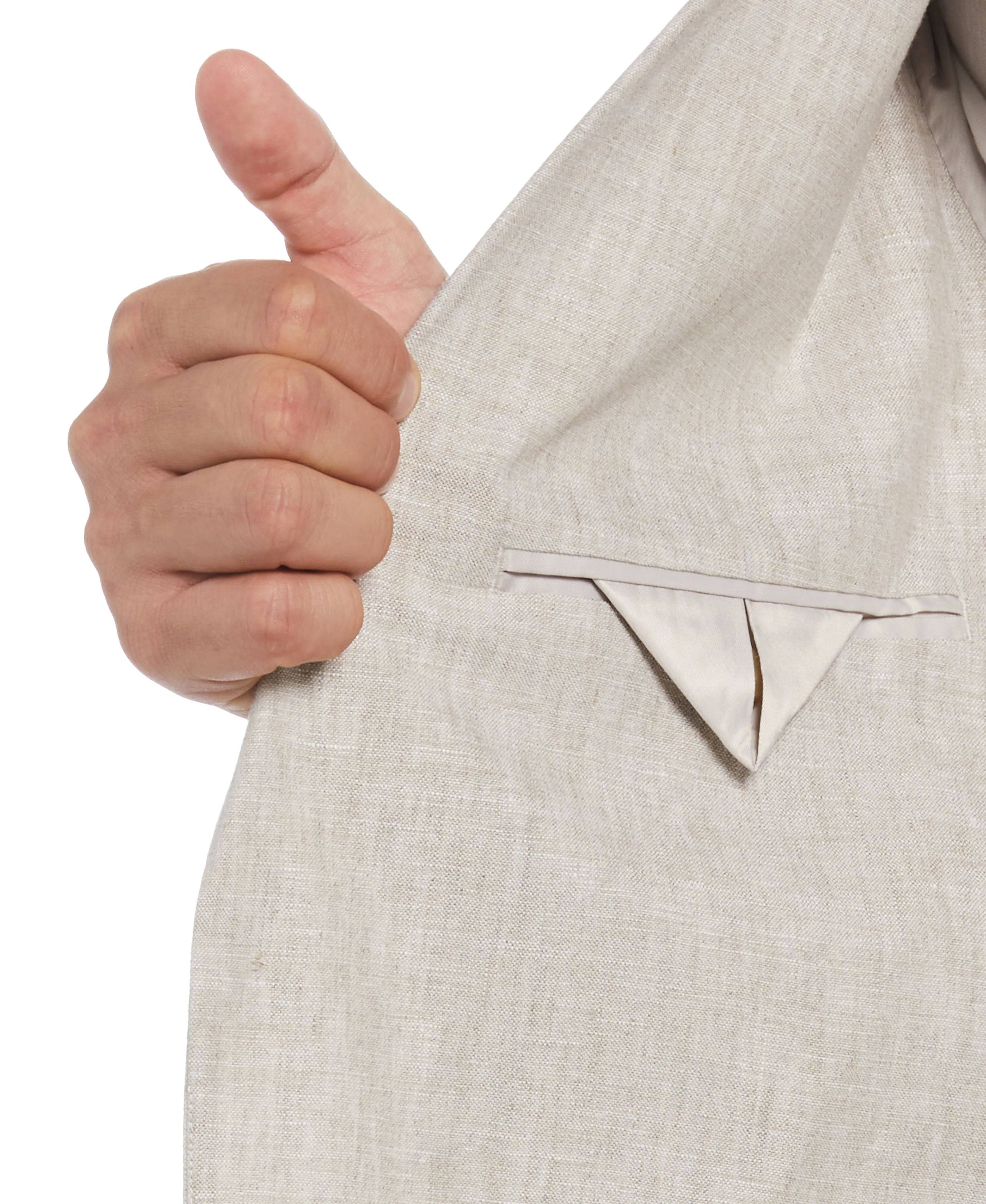 Big & Tall Delave Linen Sport Coat sold by Cubavera product image thumbnail 4