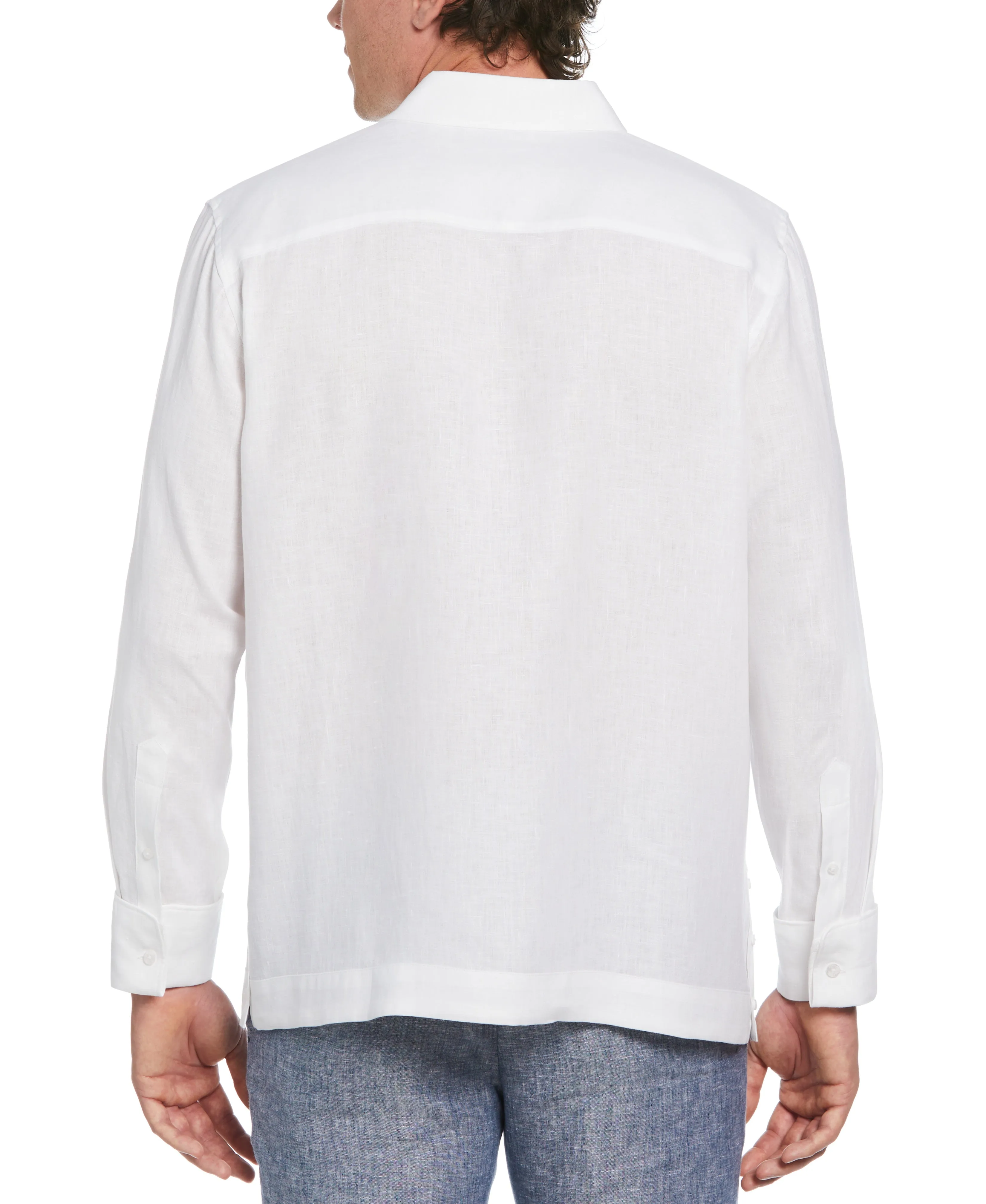 Solid Linen Presidente Guayabera Shirt sold by Cubavera product image thumbnail 2