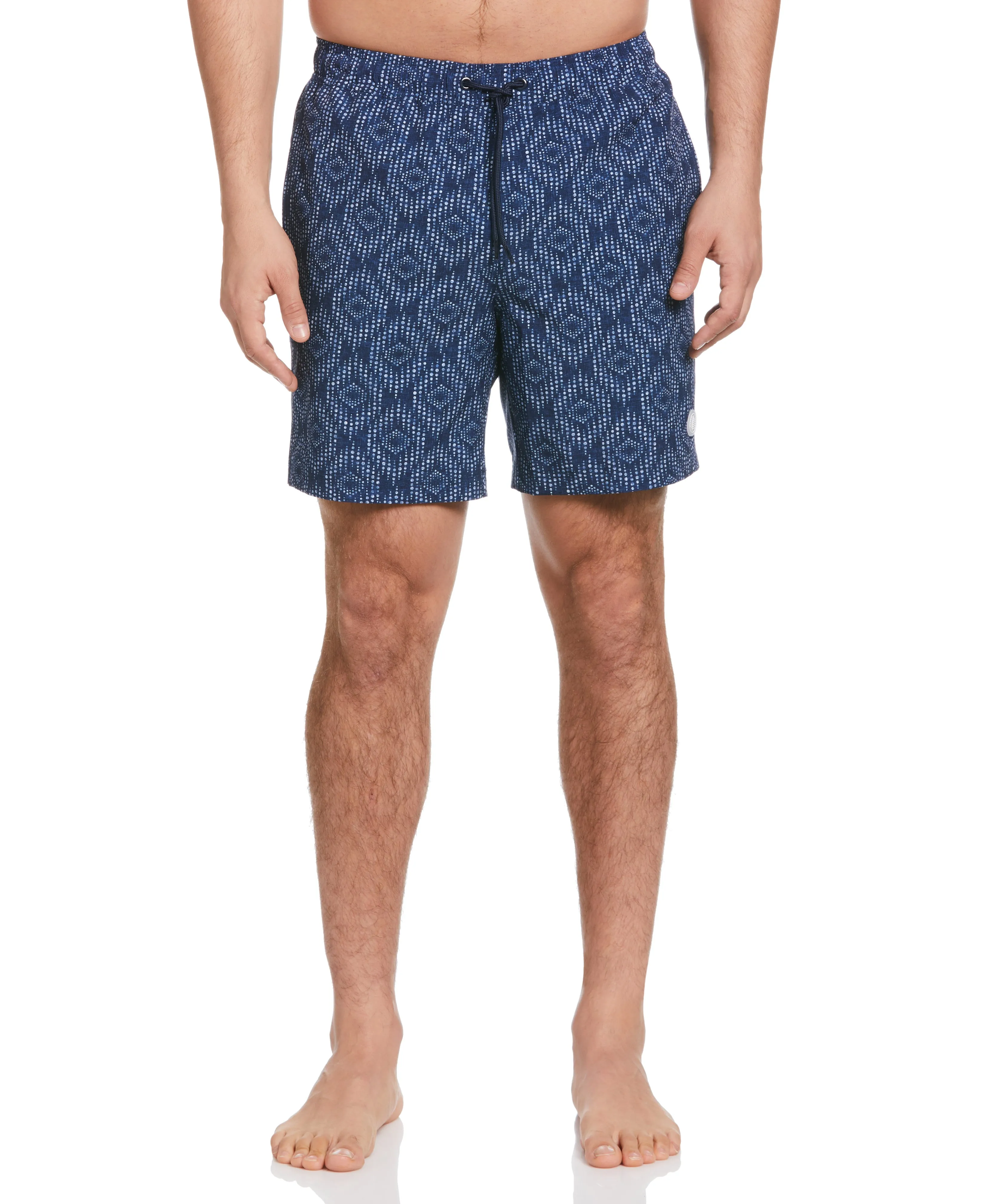 Geo Print 7" Swim Trunks sold by Cubavera