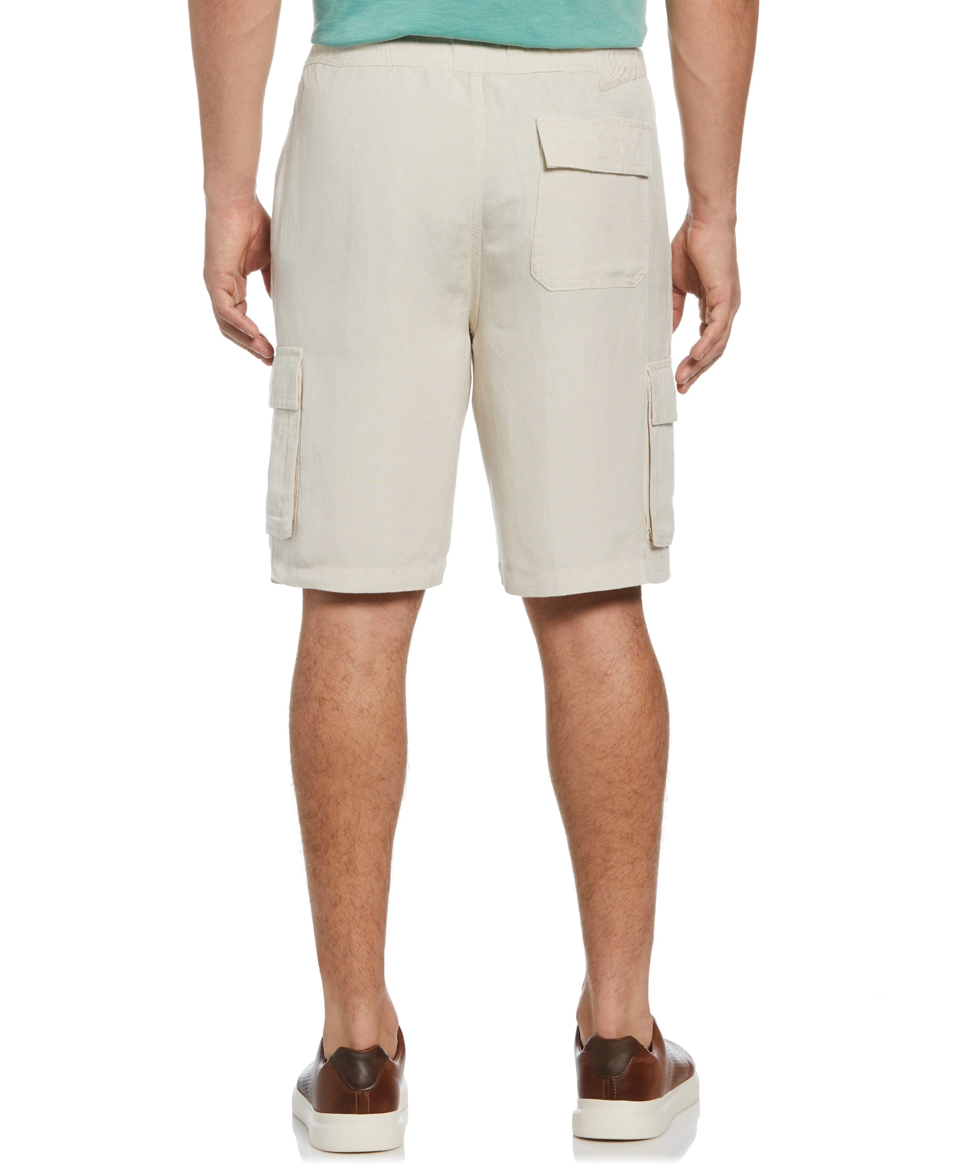 Linen Blend Pull-On Cargo Shorts sold by Cubavera product image thumbnail 2