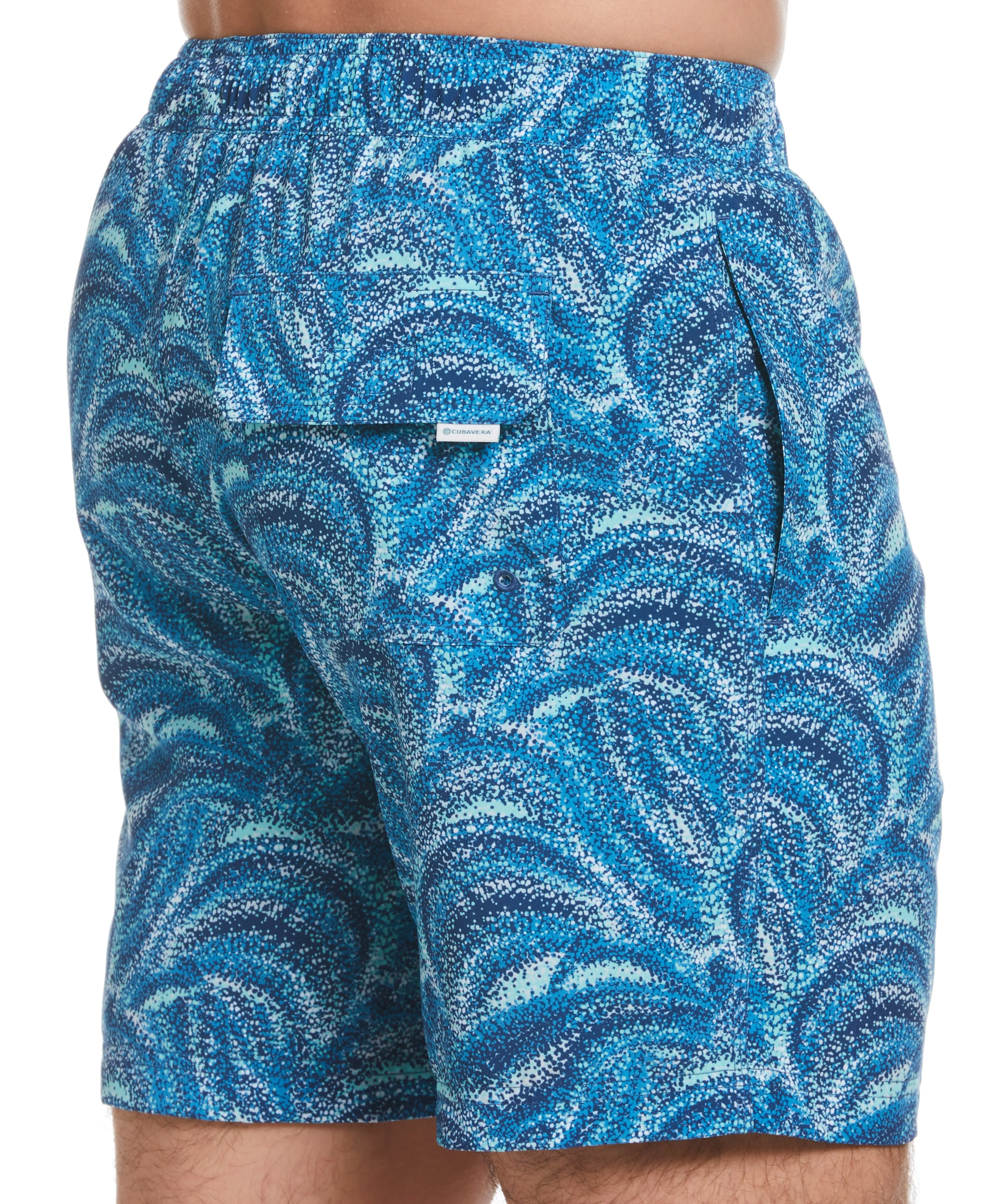 Wave Print 7" Swim Trunks sold by Cubavera product image thumbnail 5