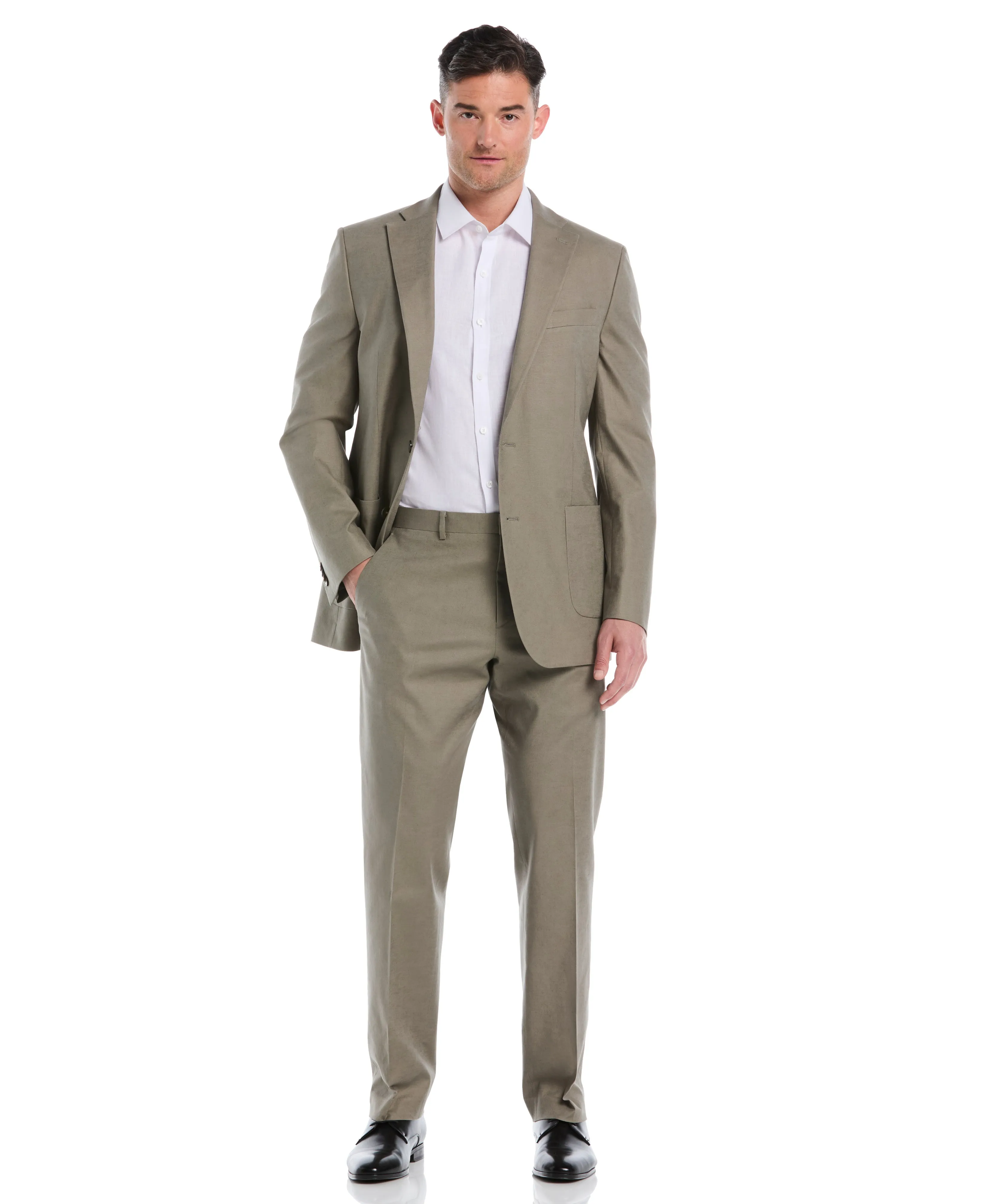 Linen Blend Flat Front Pant sold by Cubavera product image thumbnail 4