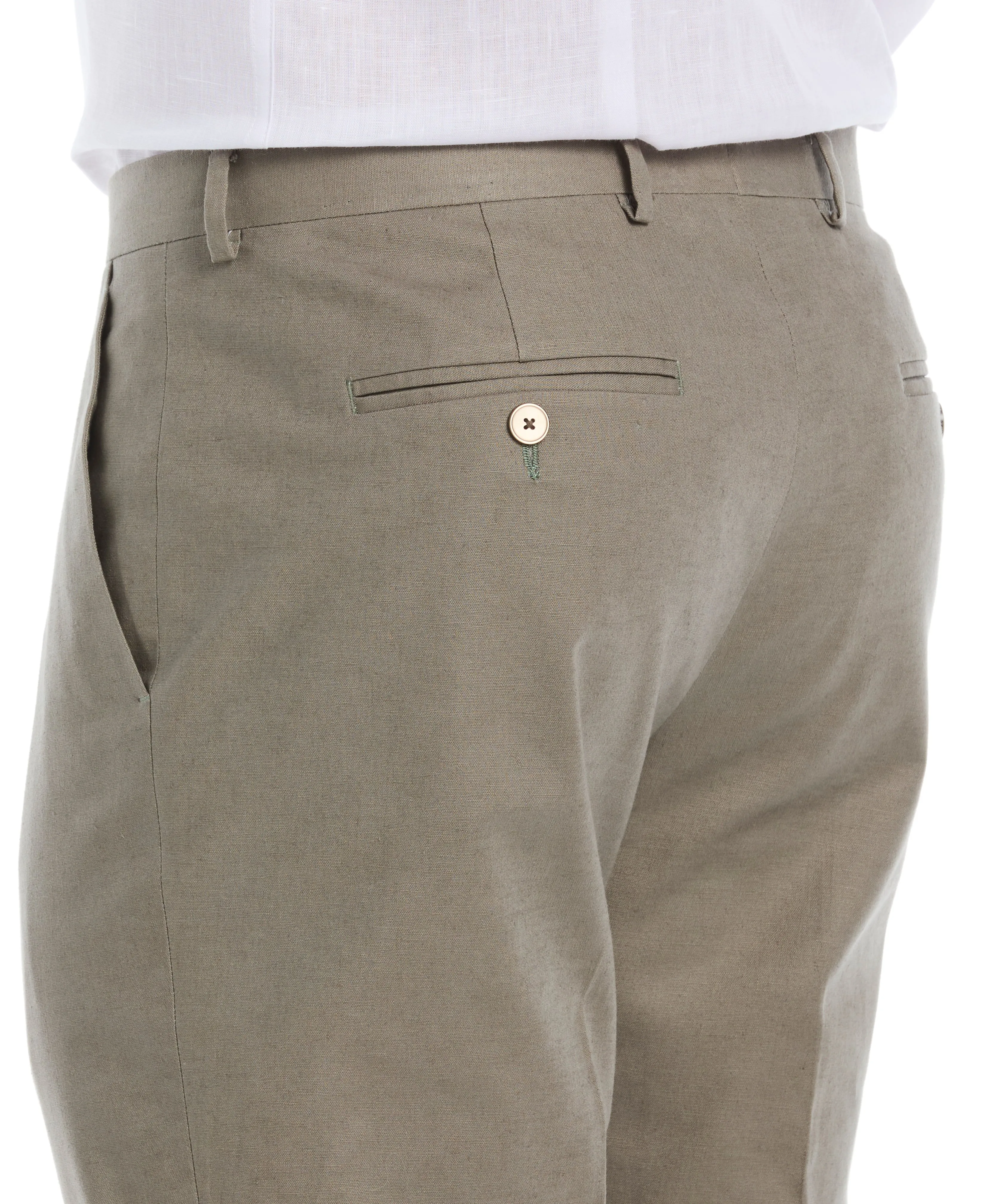 Linen Blend Flat Front Pant sold by Cubavera product image thumbnail 3