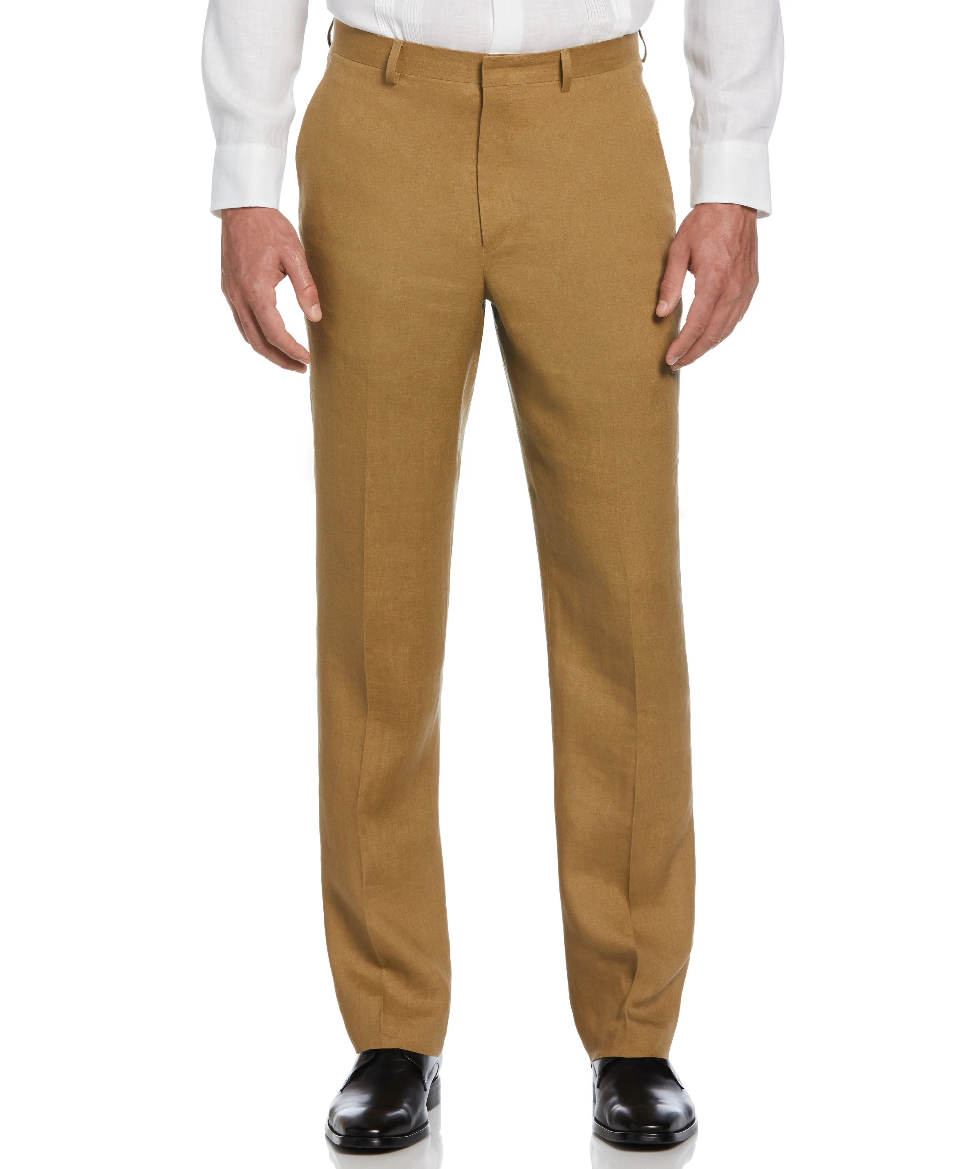 100% Linen Solid Flat Front Pant sold by Cubavera product image thumbnail 5