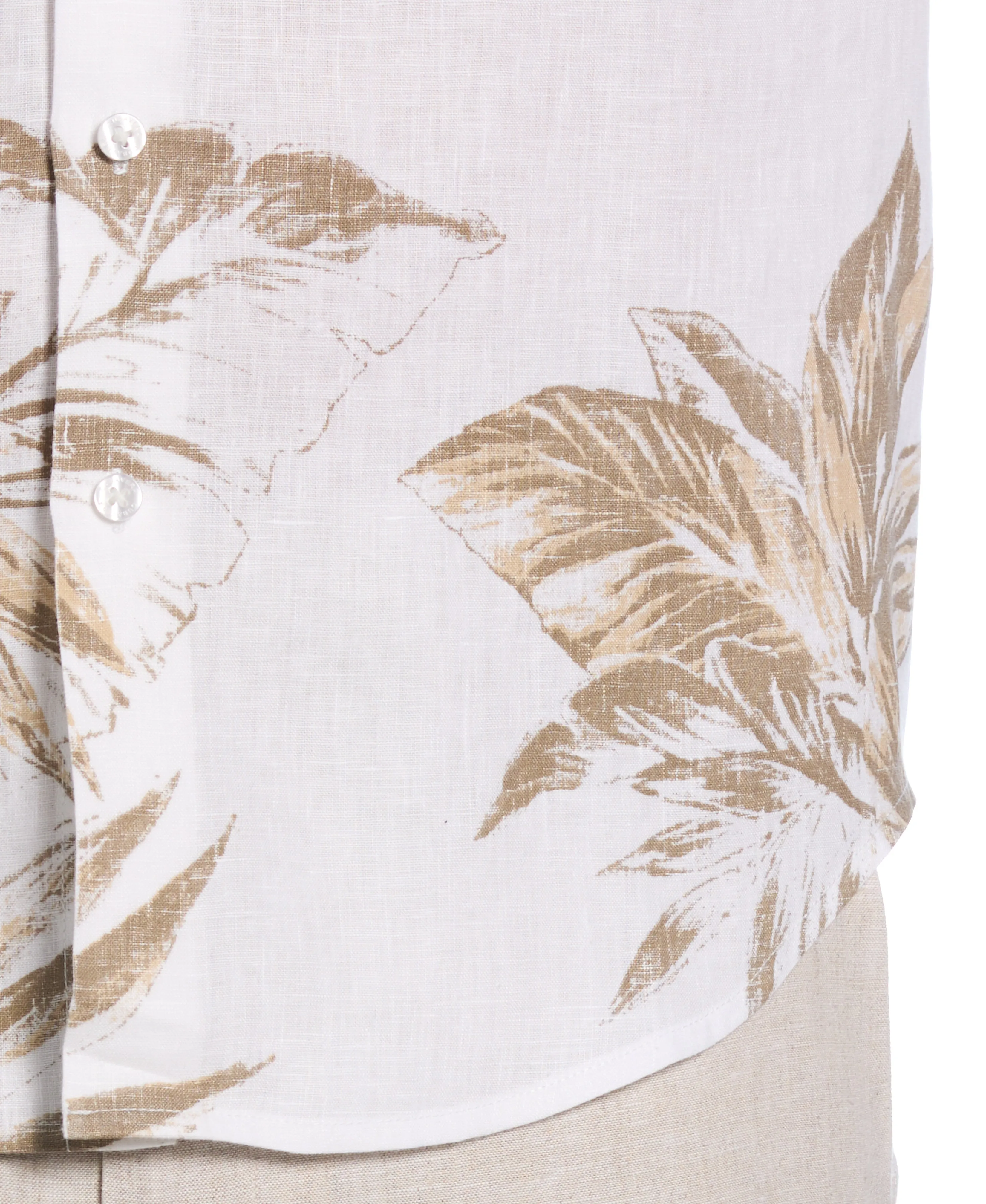 Linen Engineered Tropical Print Shirt sold by Cubavera product image thumbnail 3