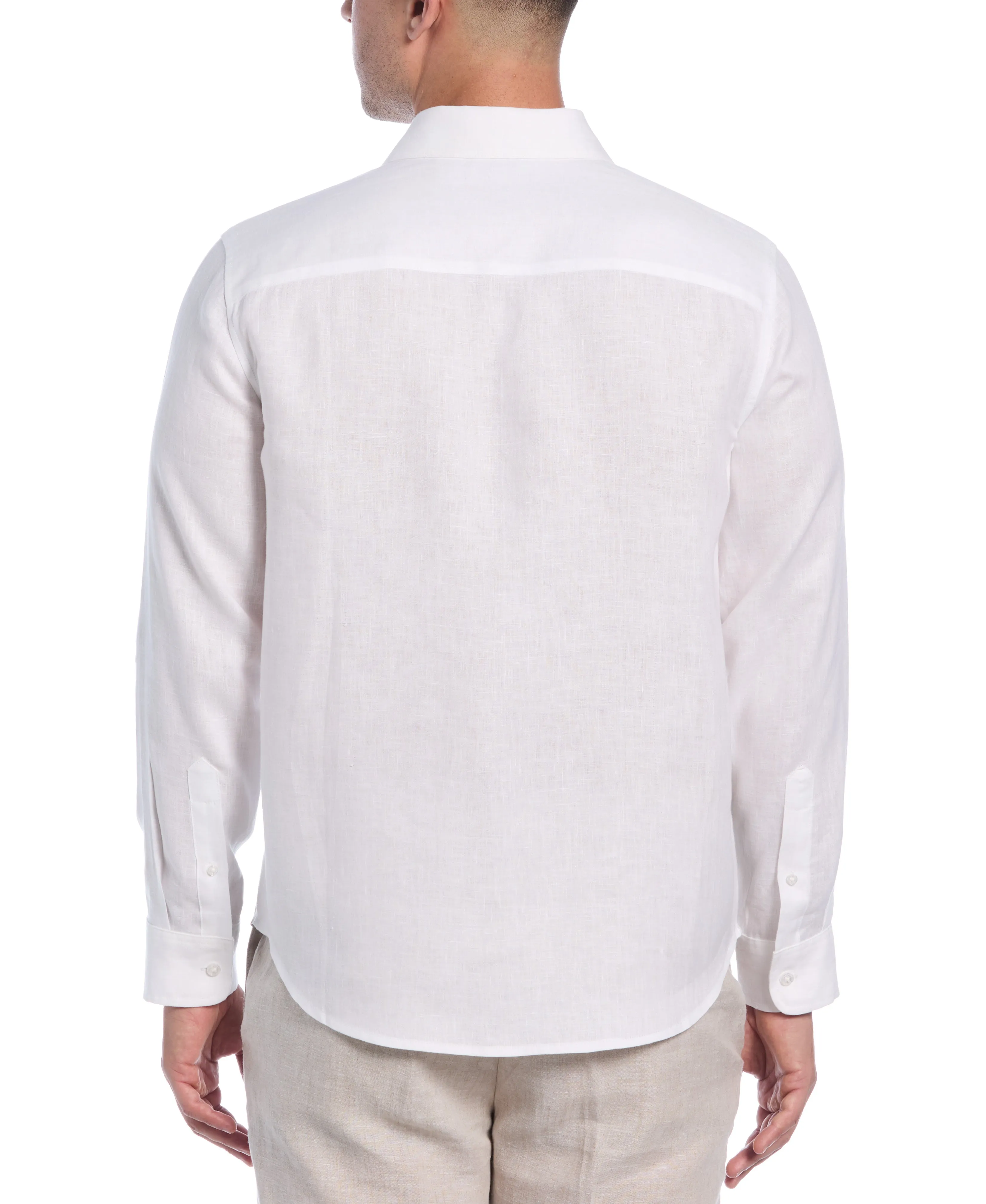 Linen Engineered Tropical Print Shirt sold by Cubavera product image thumbnail 2