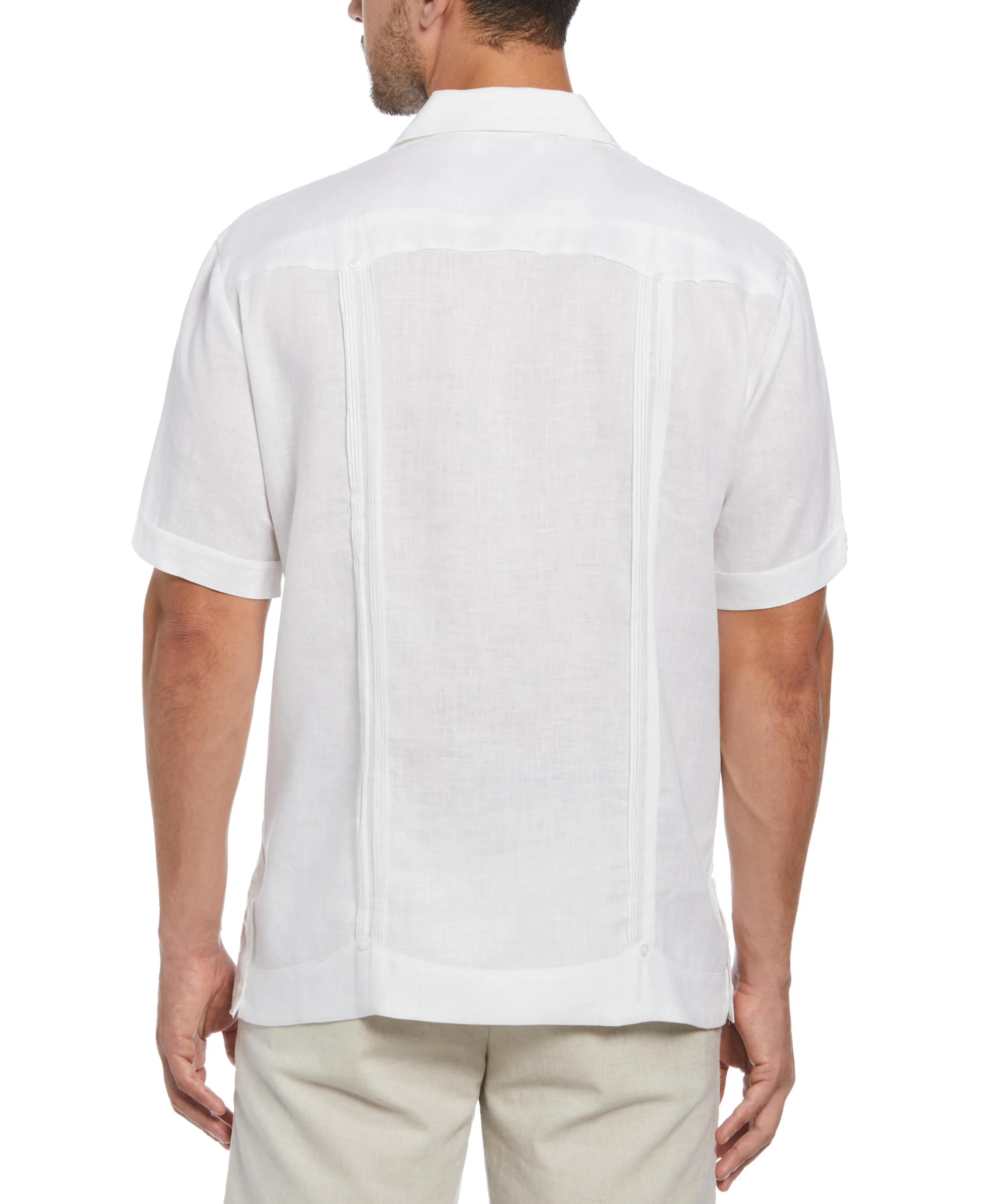 Big & Tall Miami Dolphins Throwback Logo Linen Short Sleeve 4 Pocket Guayabera sold by Cubavera product image thumbnail 2