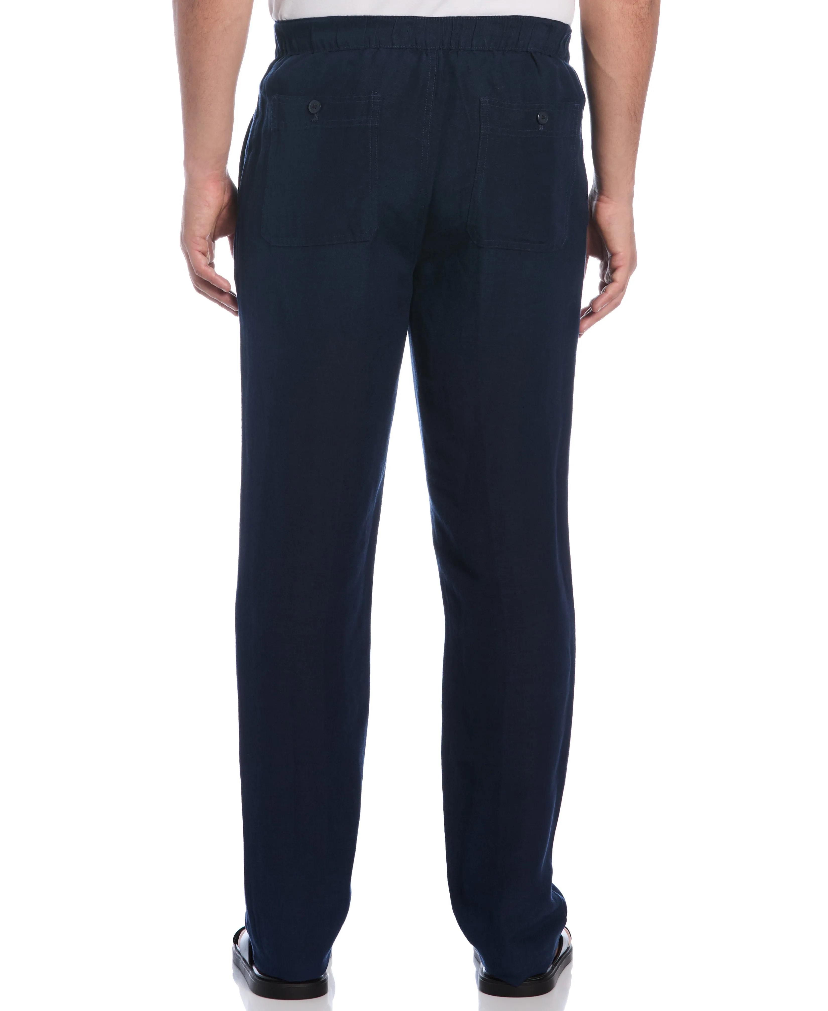 Linen-Blend Core Drawstring Pants sold by Cubavera product image thumbnail 5